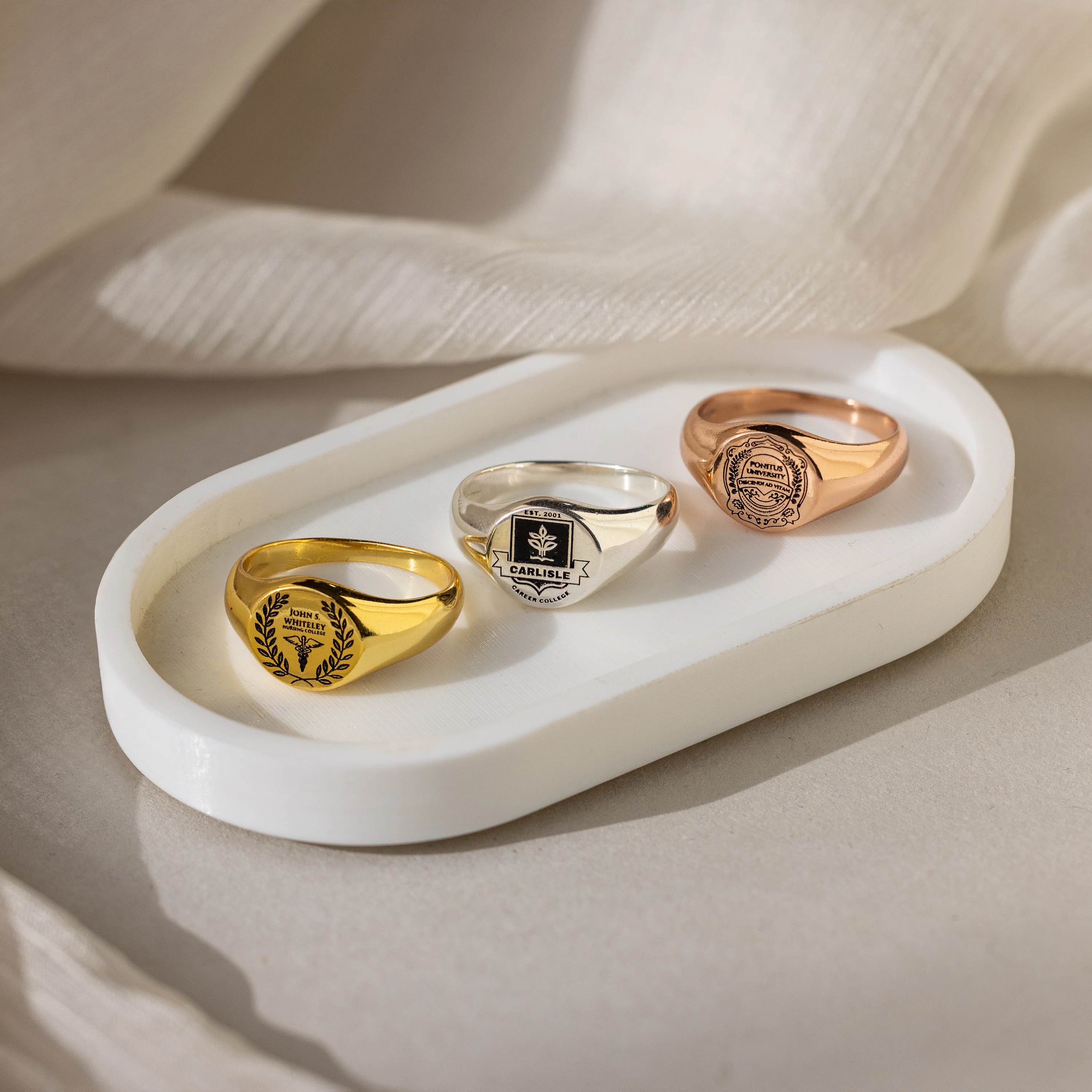 College Emblem Signet Ring - Image 3