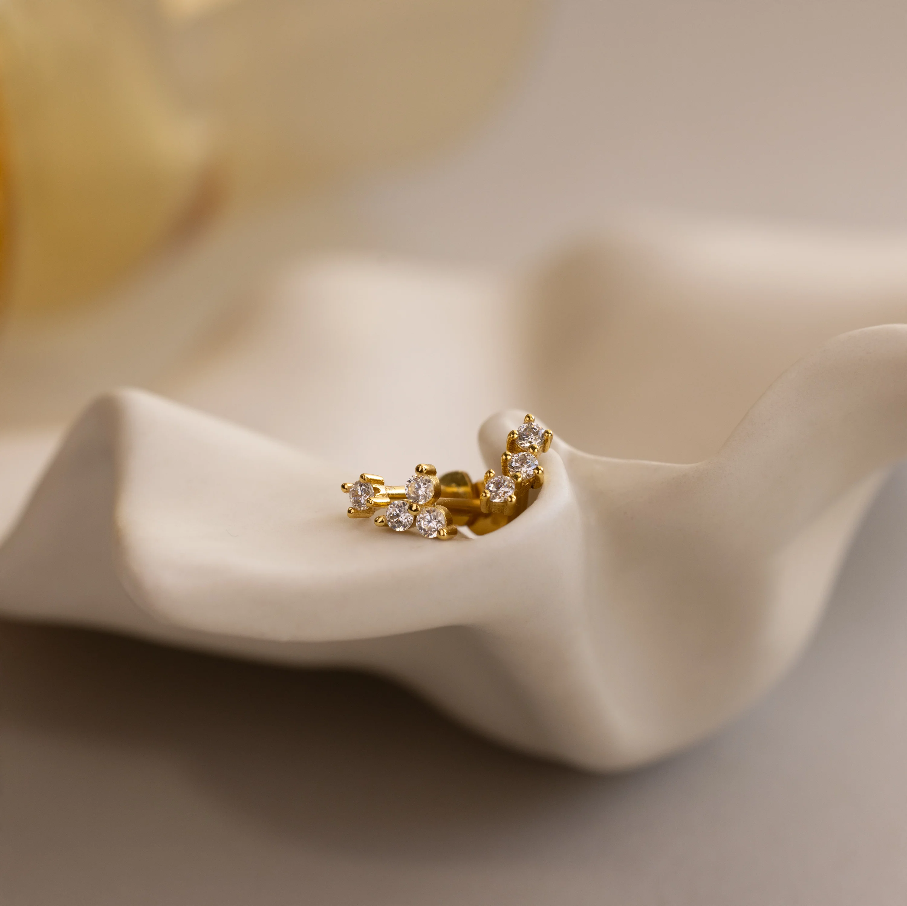 Constellation Flat Back Stud Set in 18K Gold - Image 3