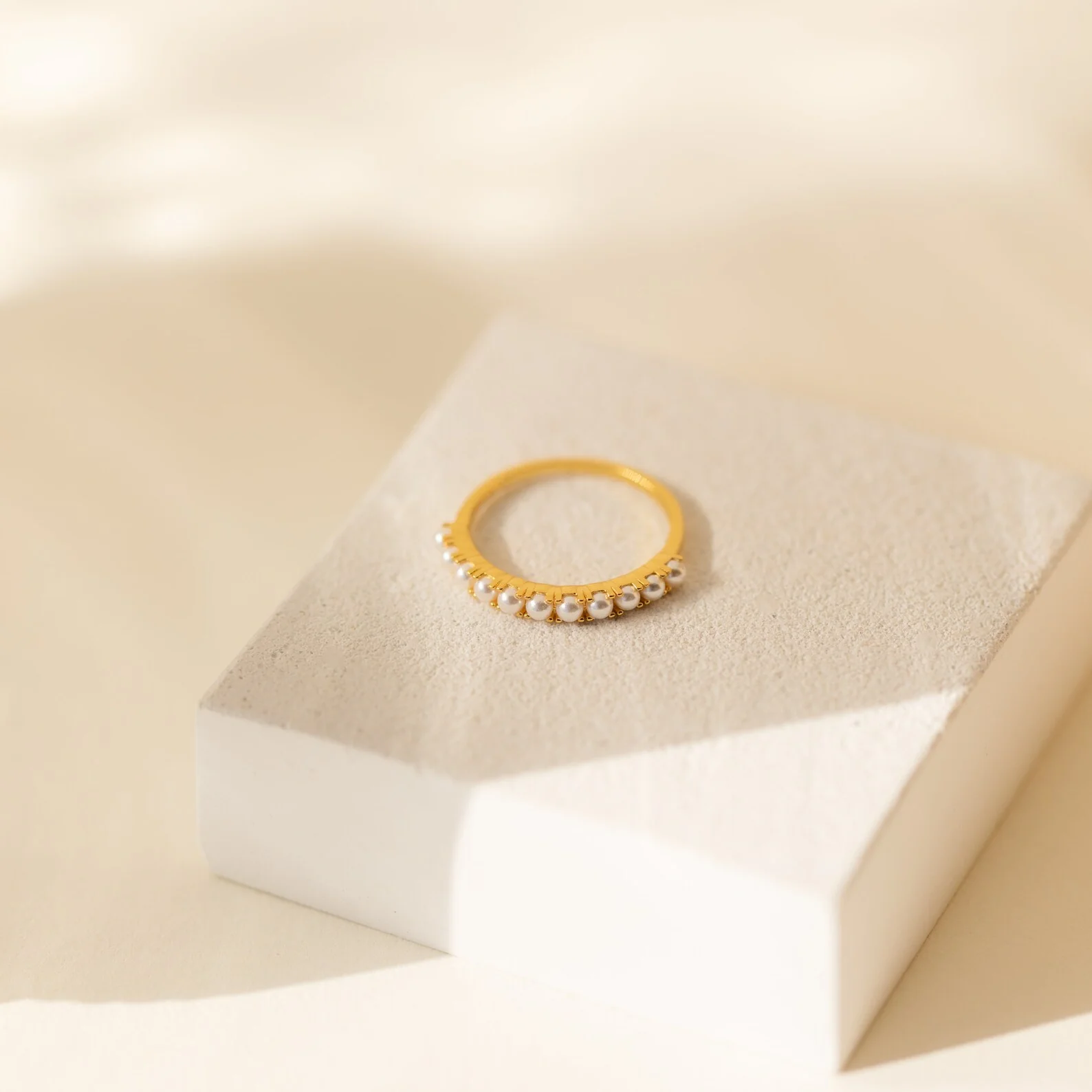 Crescent Pearl Ring - Image 7