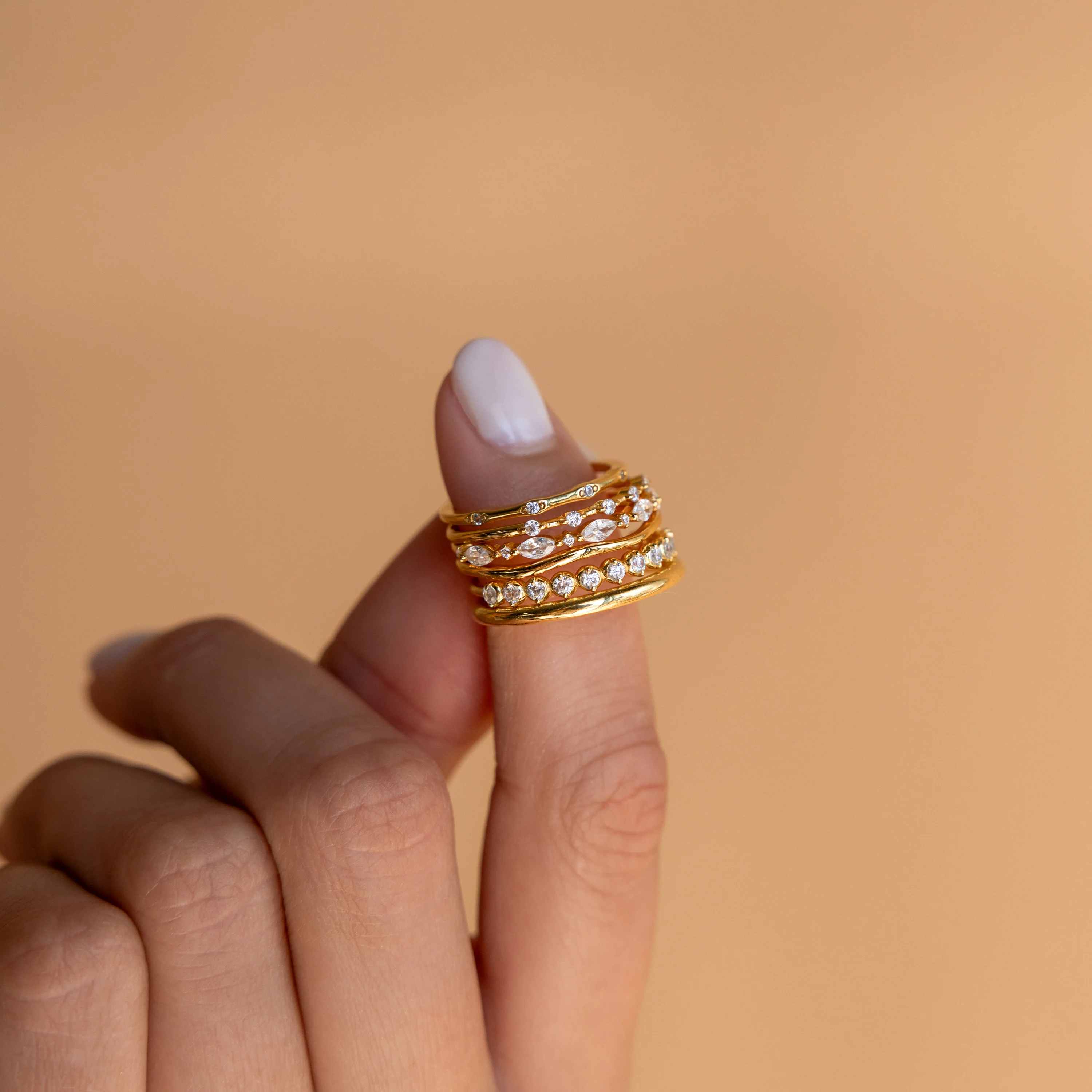 Crystal Stacking Ring Set - Image 6