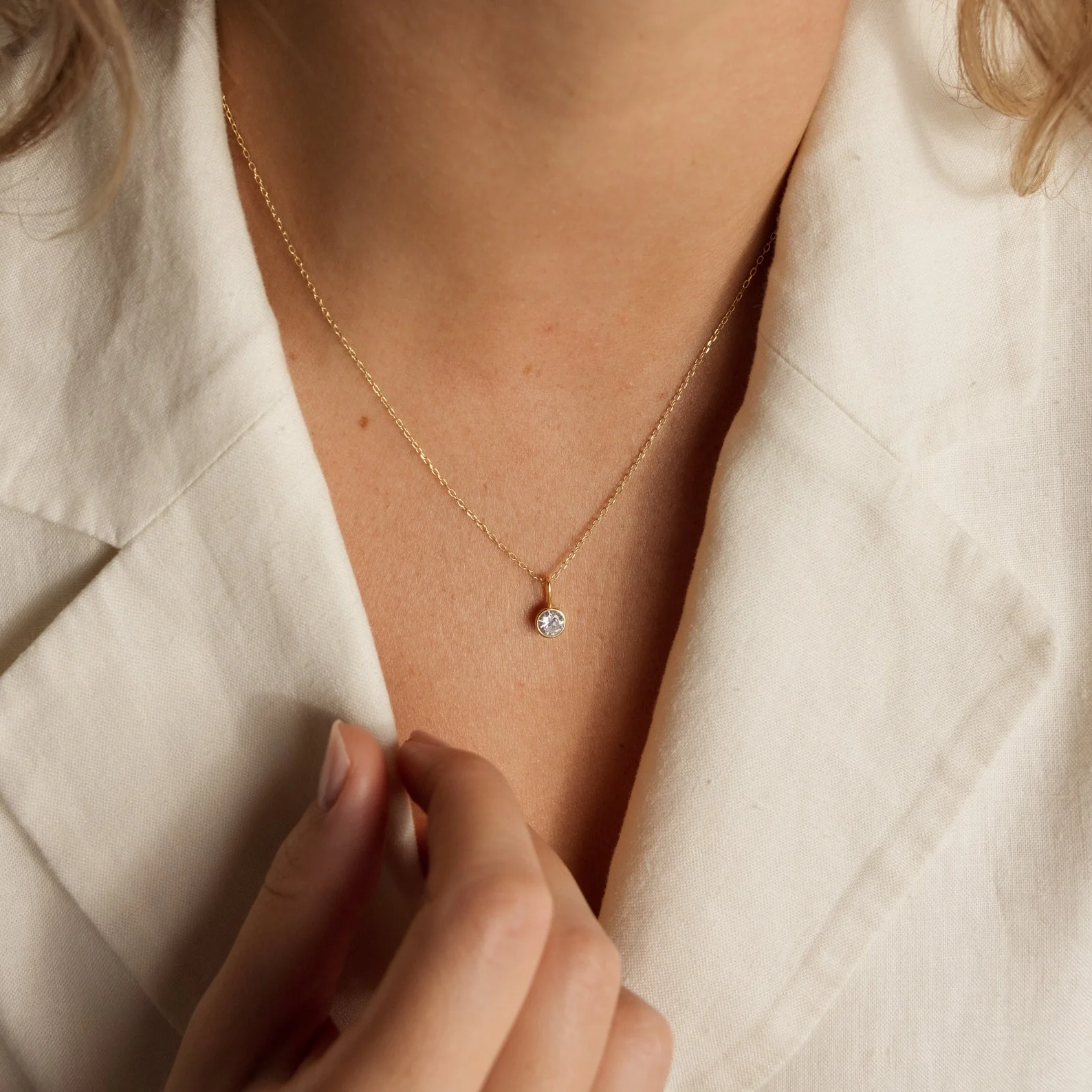 Custom Birthstone Necklace - Image 3