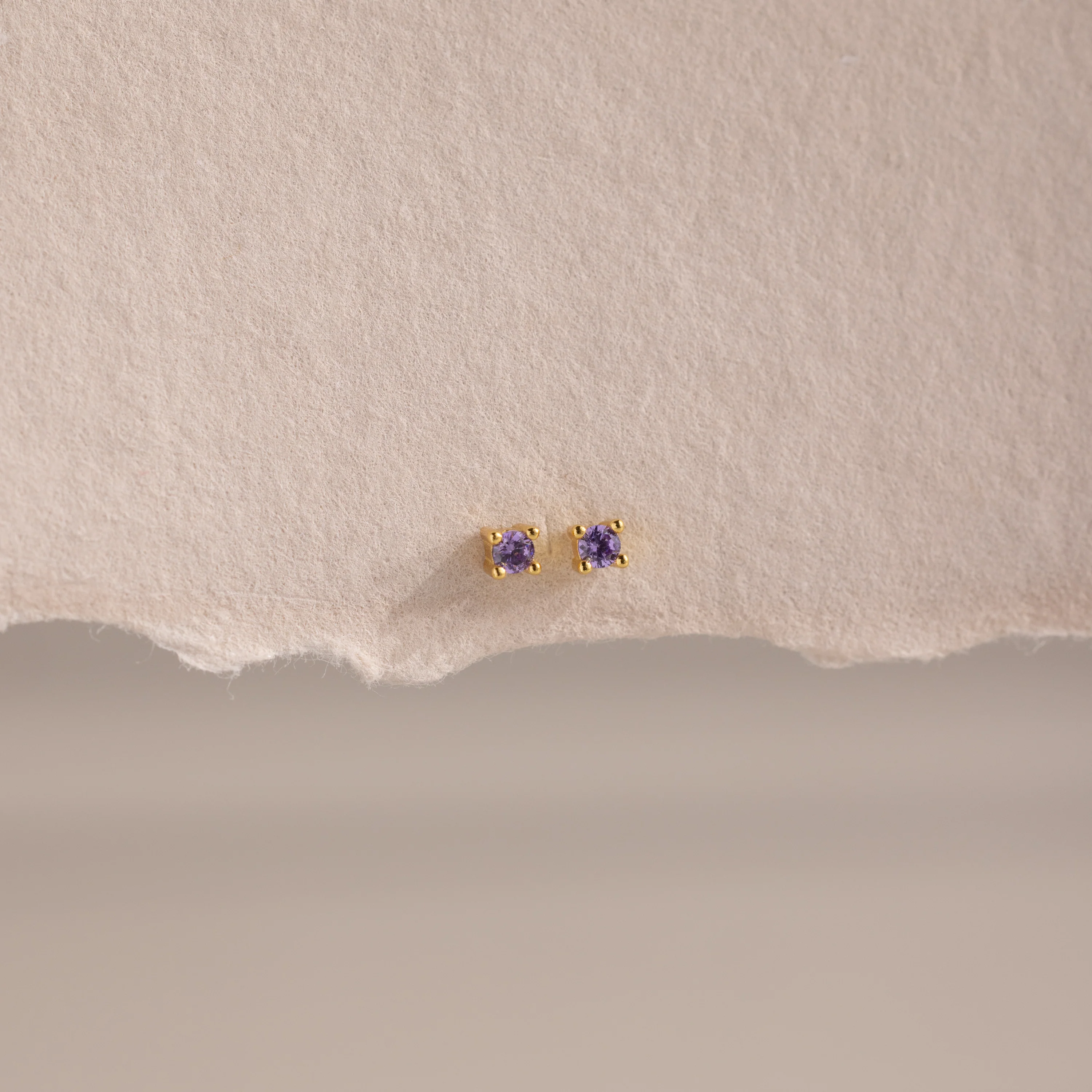 Dainty Birthstone Flatback Studs - Image 3