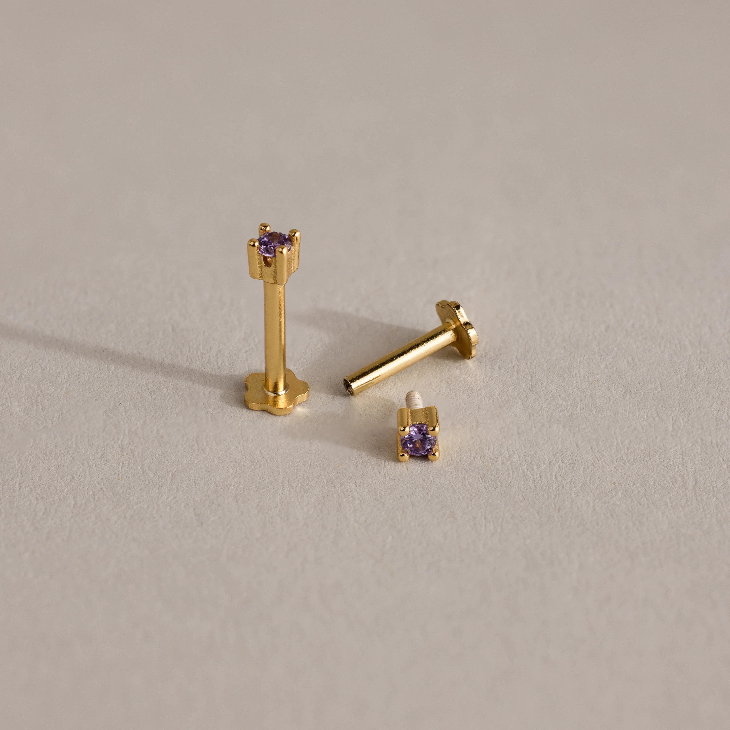 Dainty Birthstone Flatback Studs - Image 16