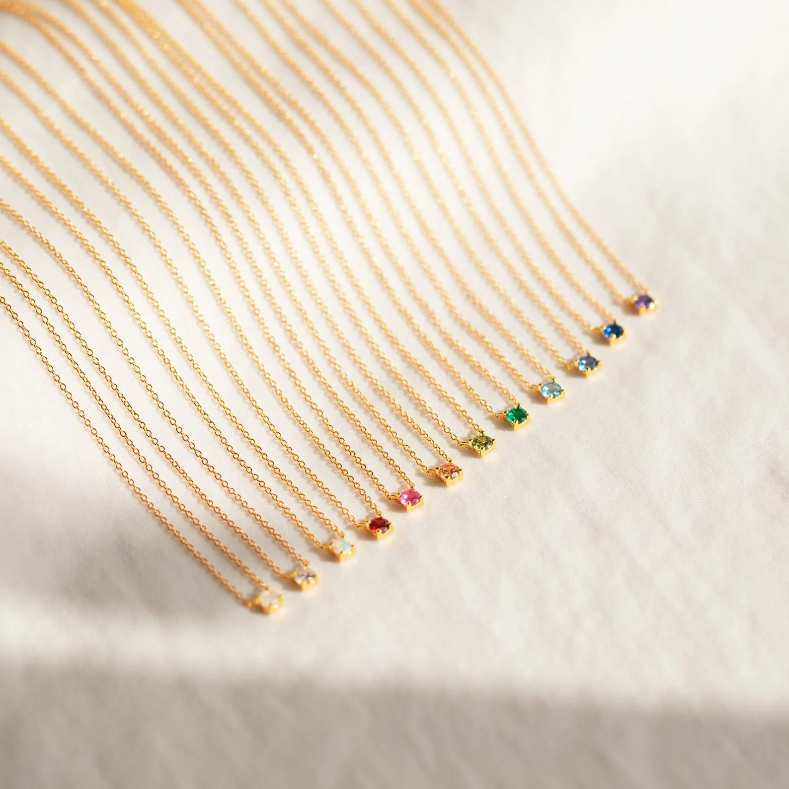 Dainty Birthstone Necklace - Image 5