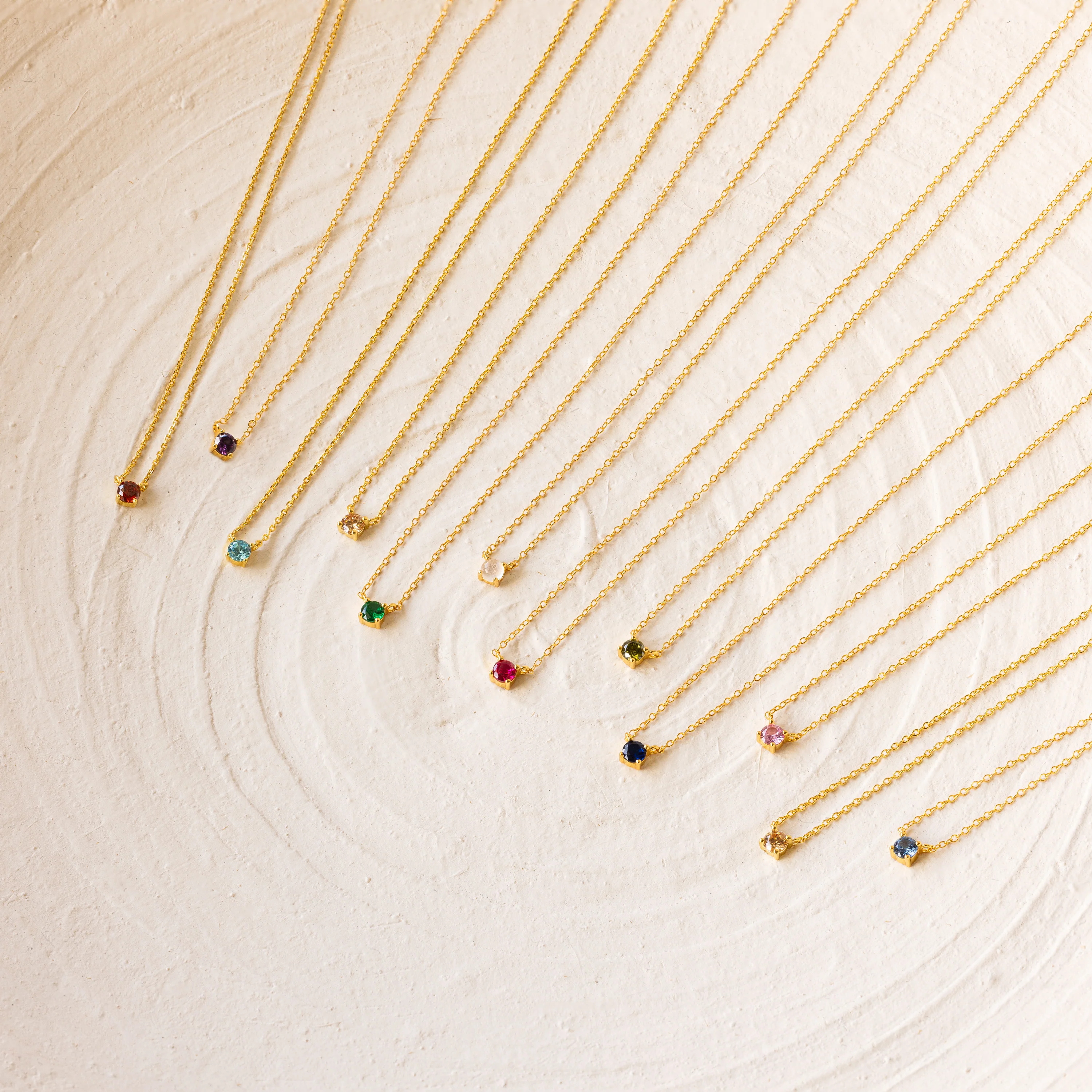 Dainty Birthstone Necklace - Image 7