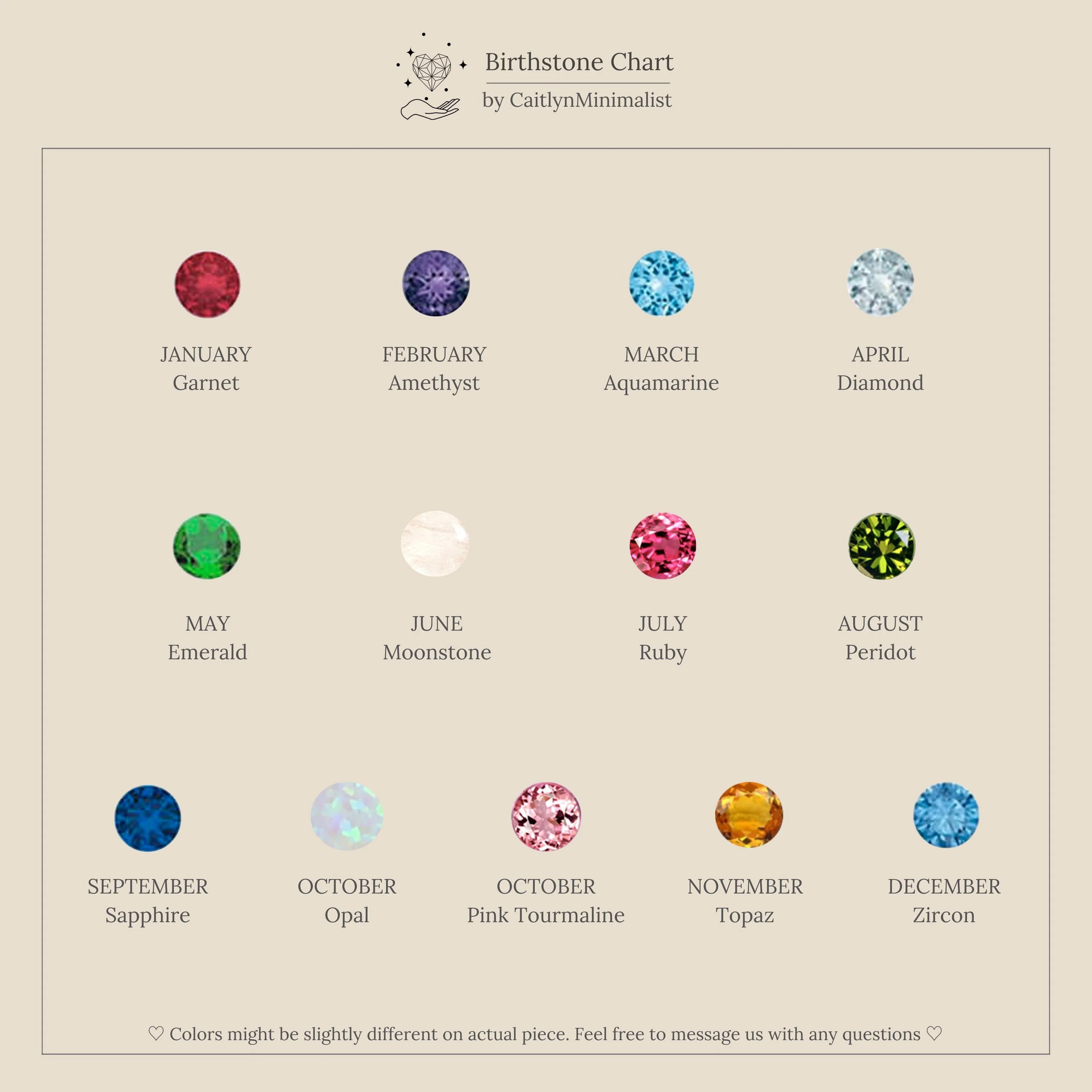 Dainty Birthstone Necklace - Image 8