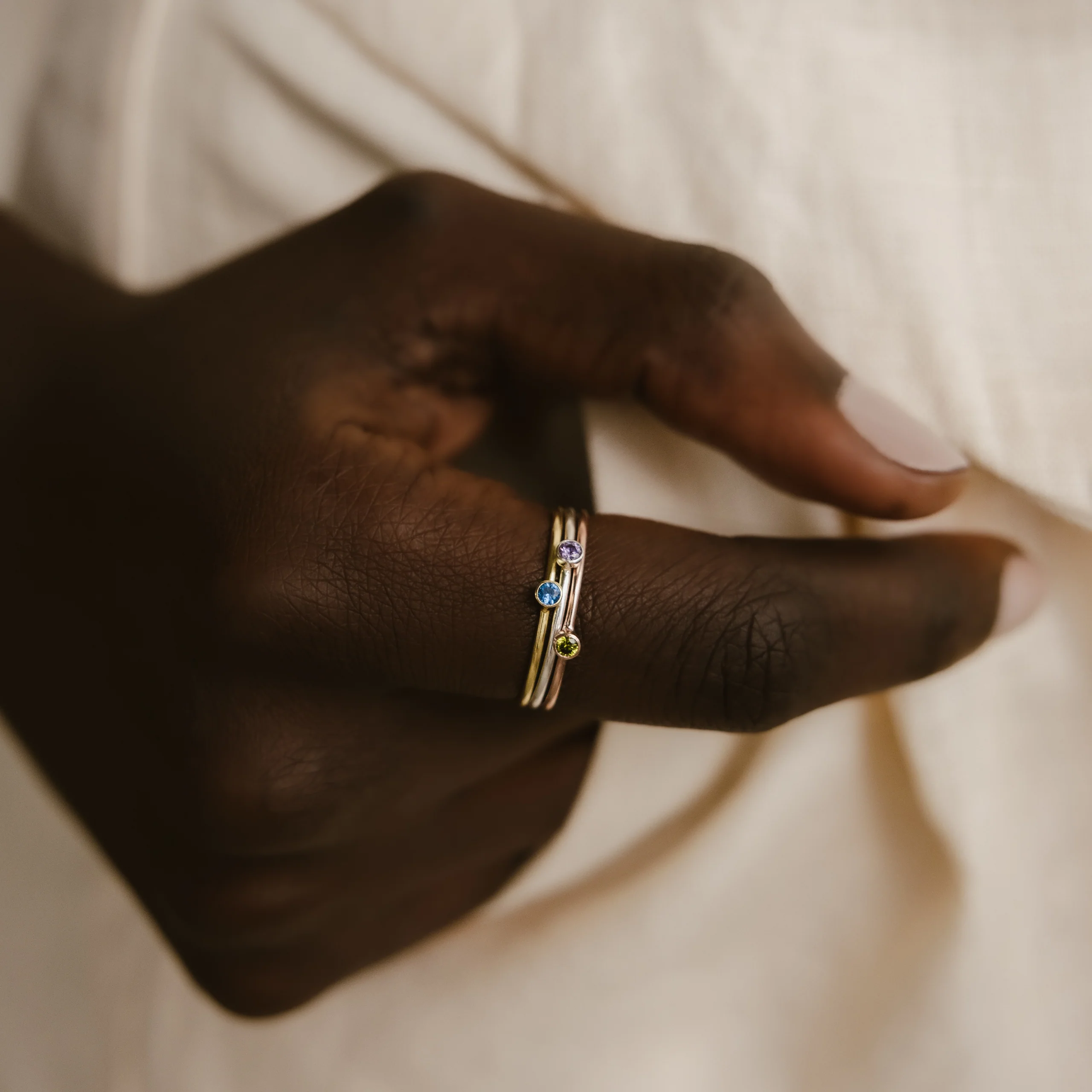 Tiny Birthstone Ring - Image 8