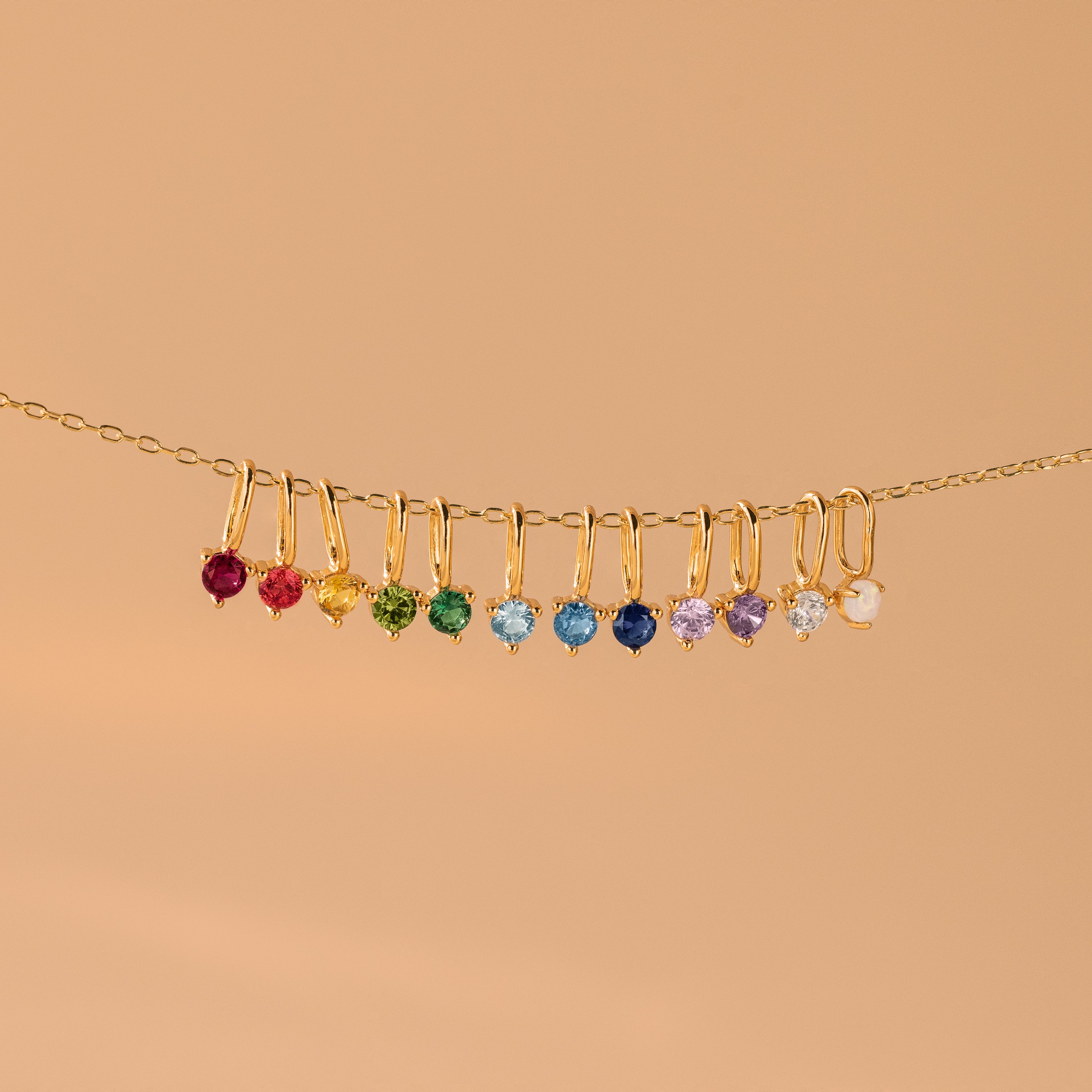 Dainty Garnet Charm - Image 3
