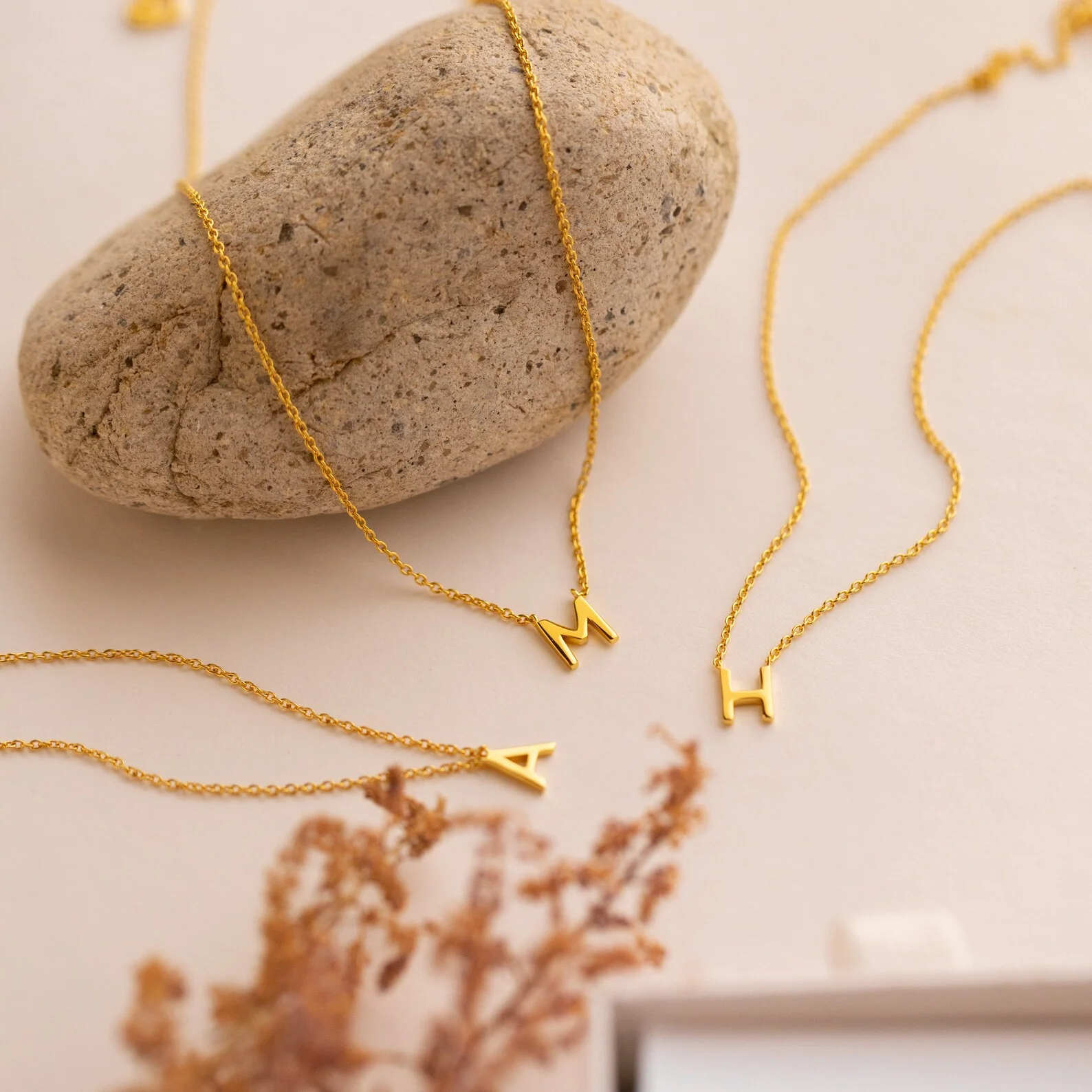 Dainty Initial Necklace - Image 3