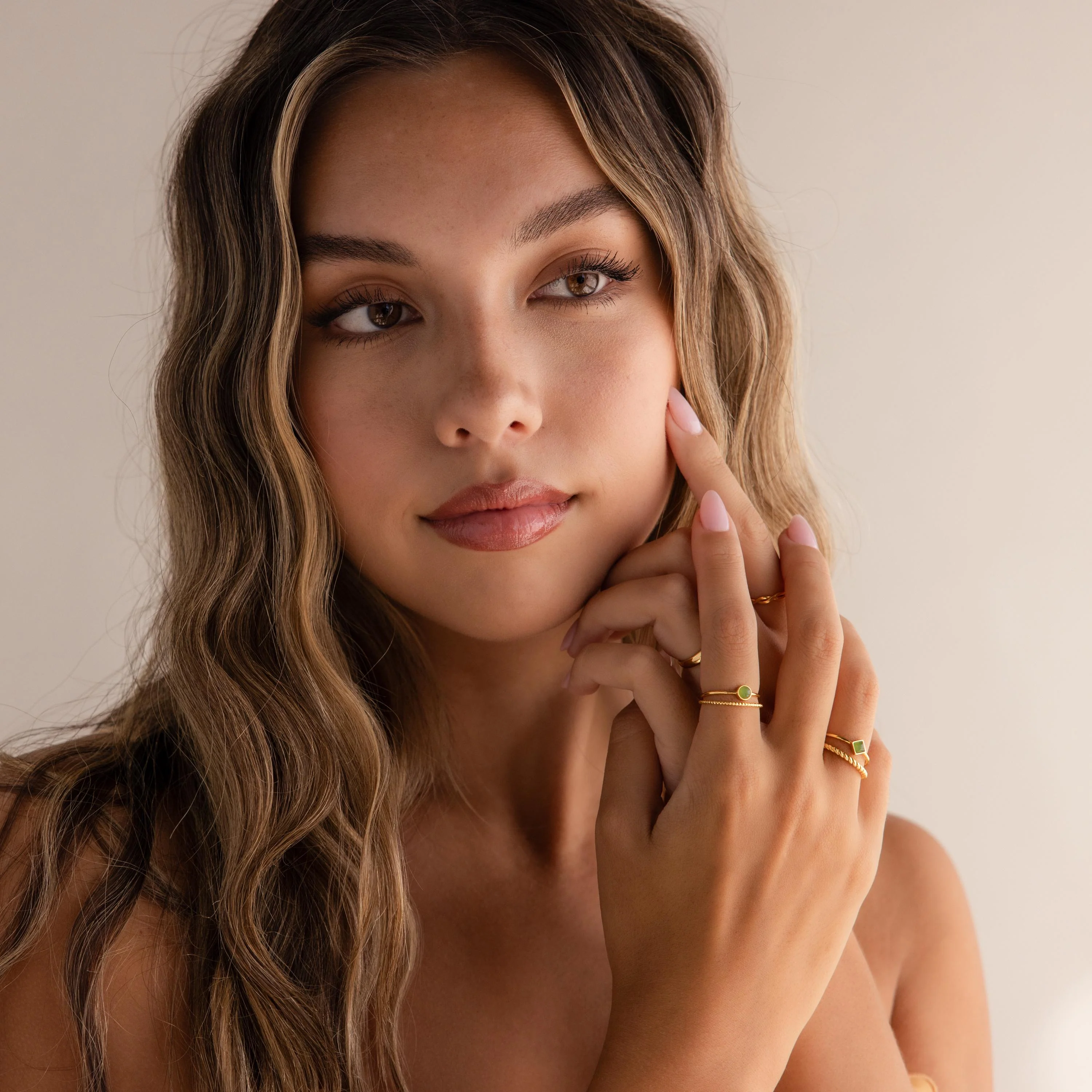 Dainty Jade Ring Set - Image 8
