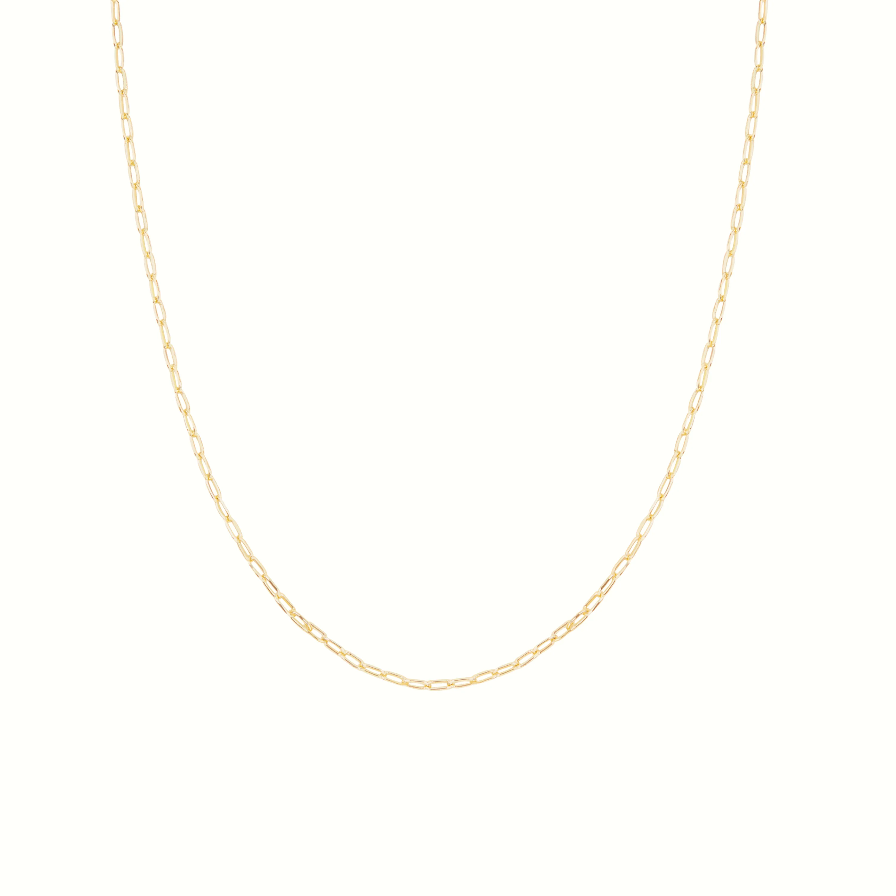 Dainty Link Chain Necklace in 18K Gold - Image 5