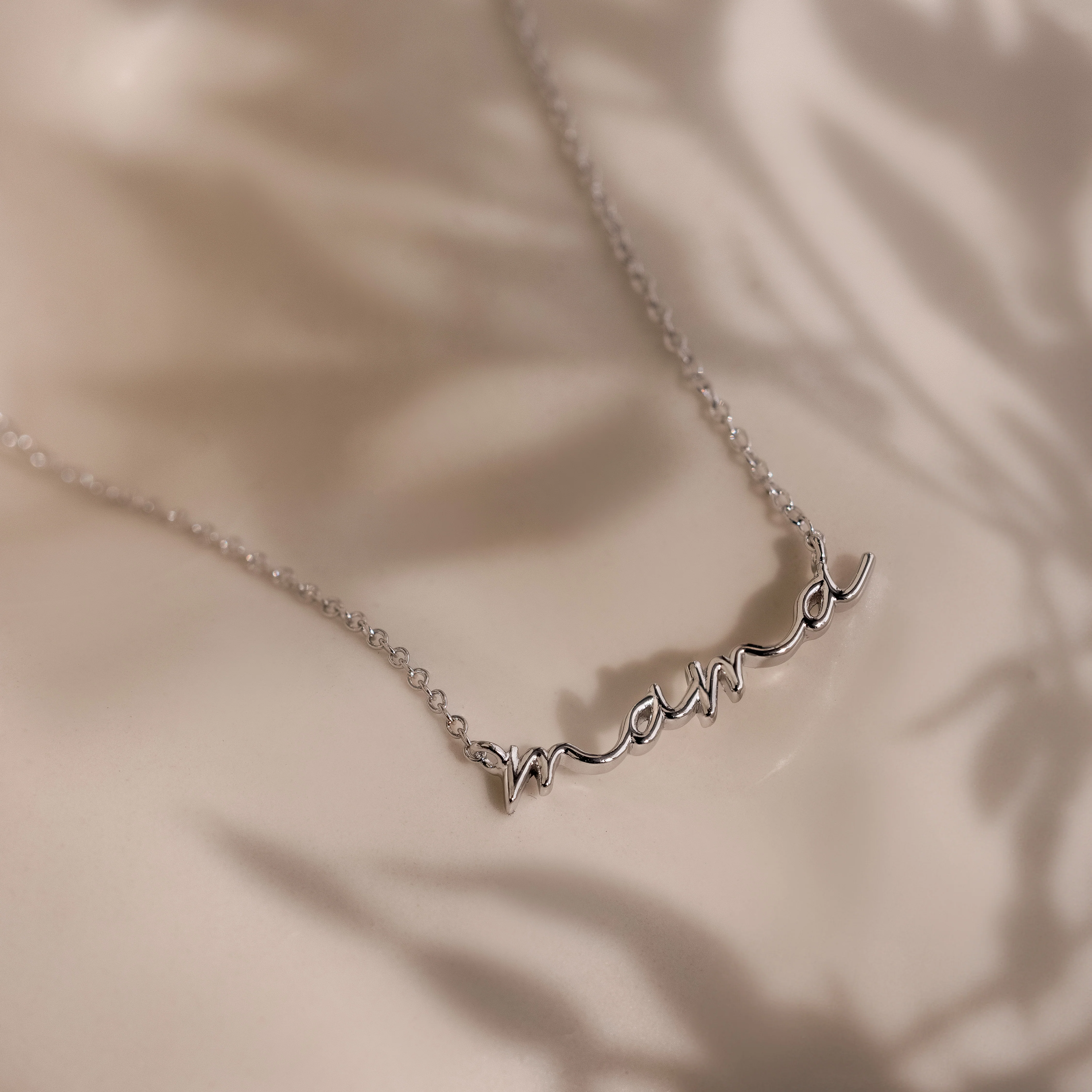 Dainty Mama Necklace in Silver - Image 3
