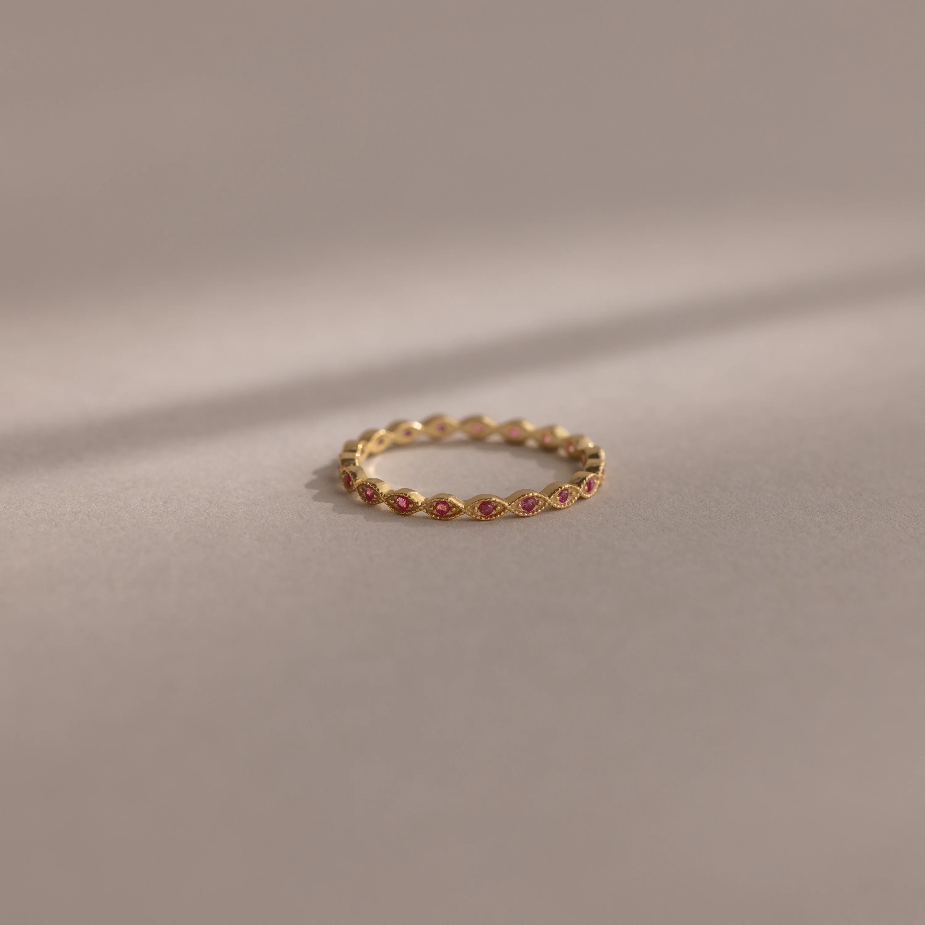 Dainty Marquise Birthstone Ring - Image 7