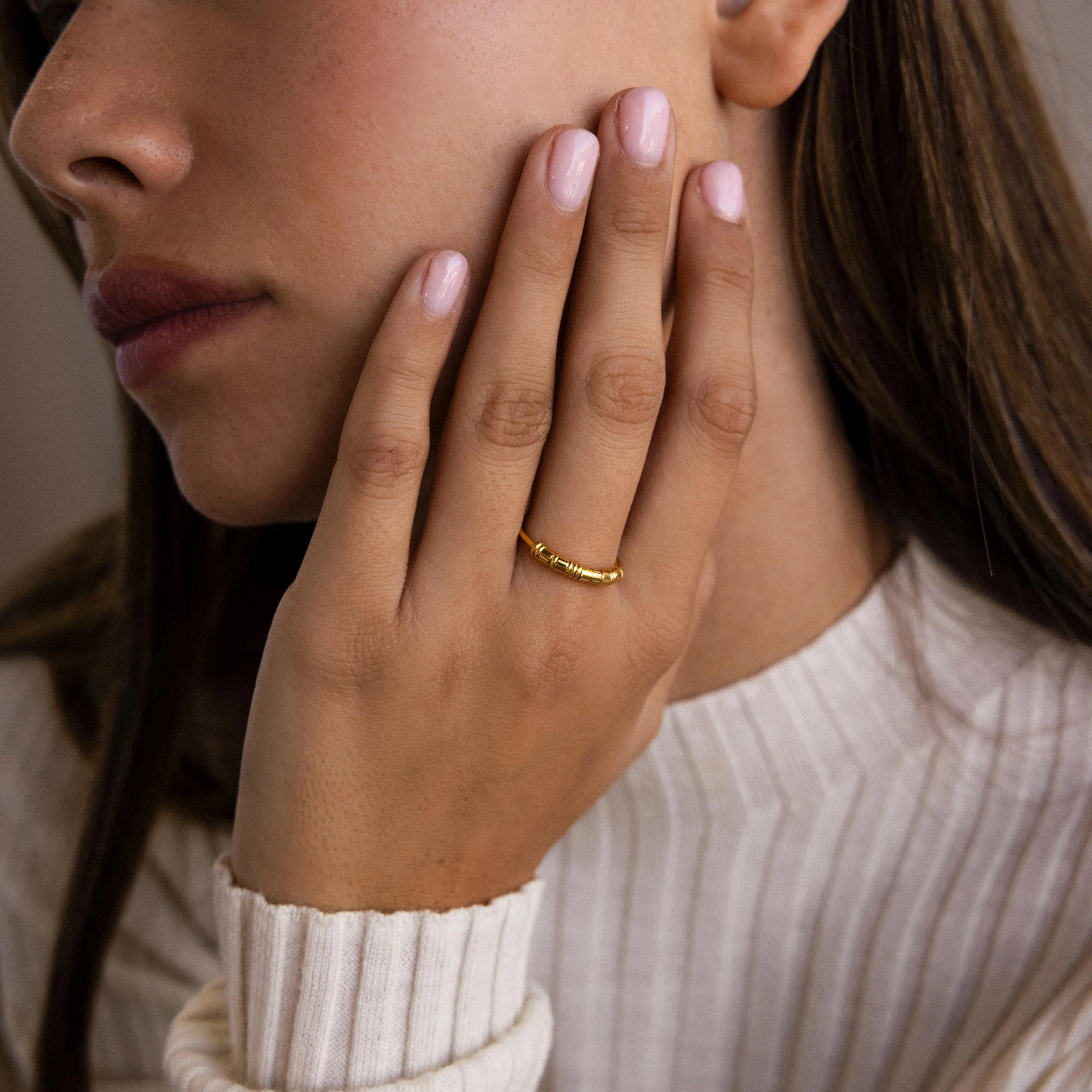 Dainty Morse Code Ring - Image 2