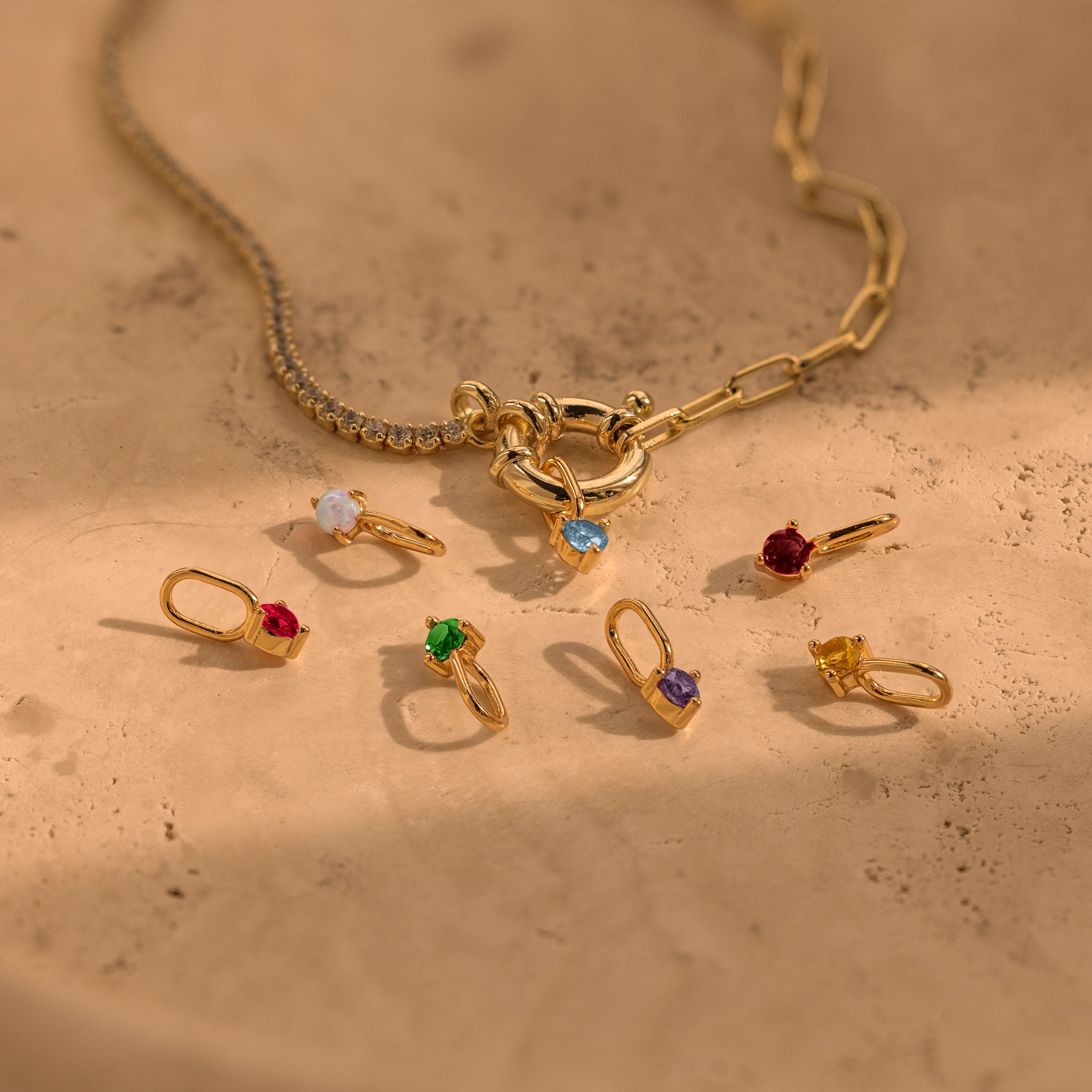 Dainty Garnet Charm - Image 6