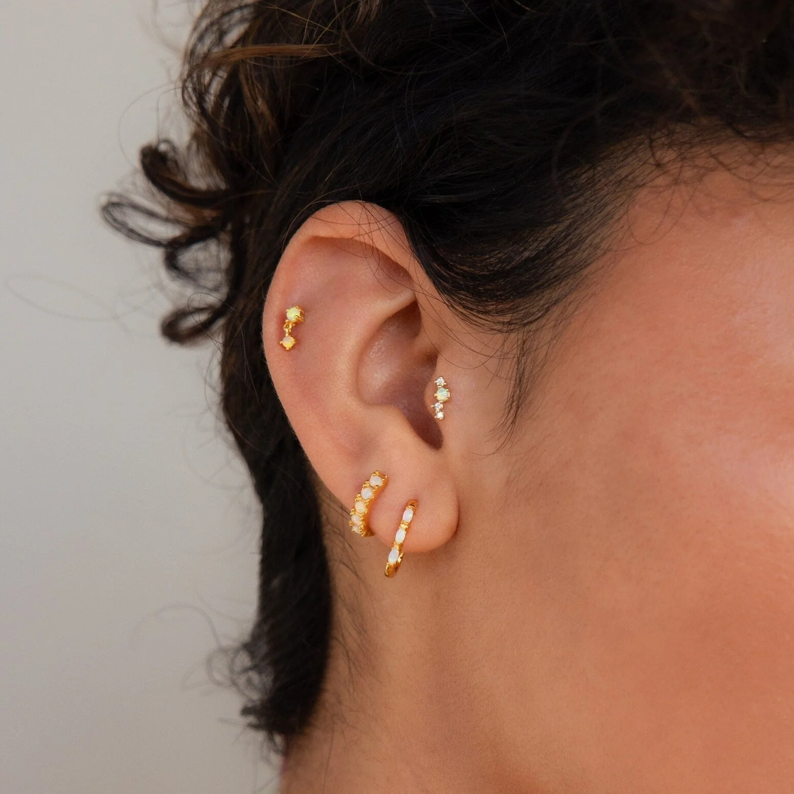 Dainty Opal Earrings - Image 2