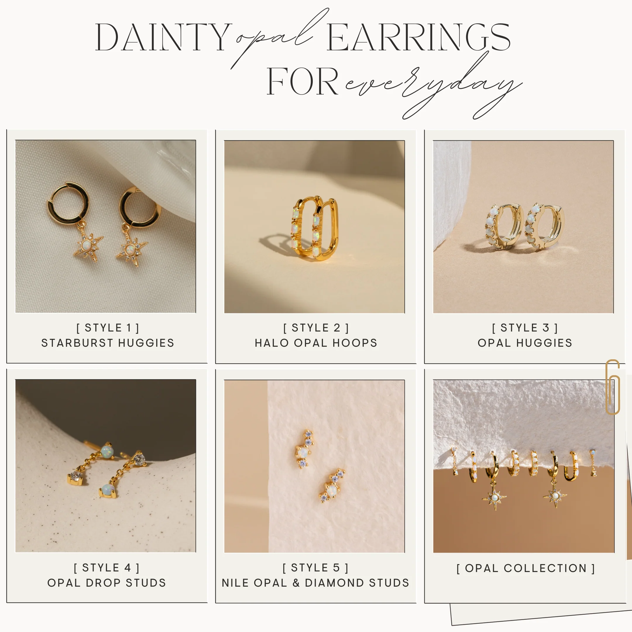 Dainty Opal Earrings - Image 5