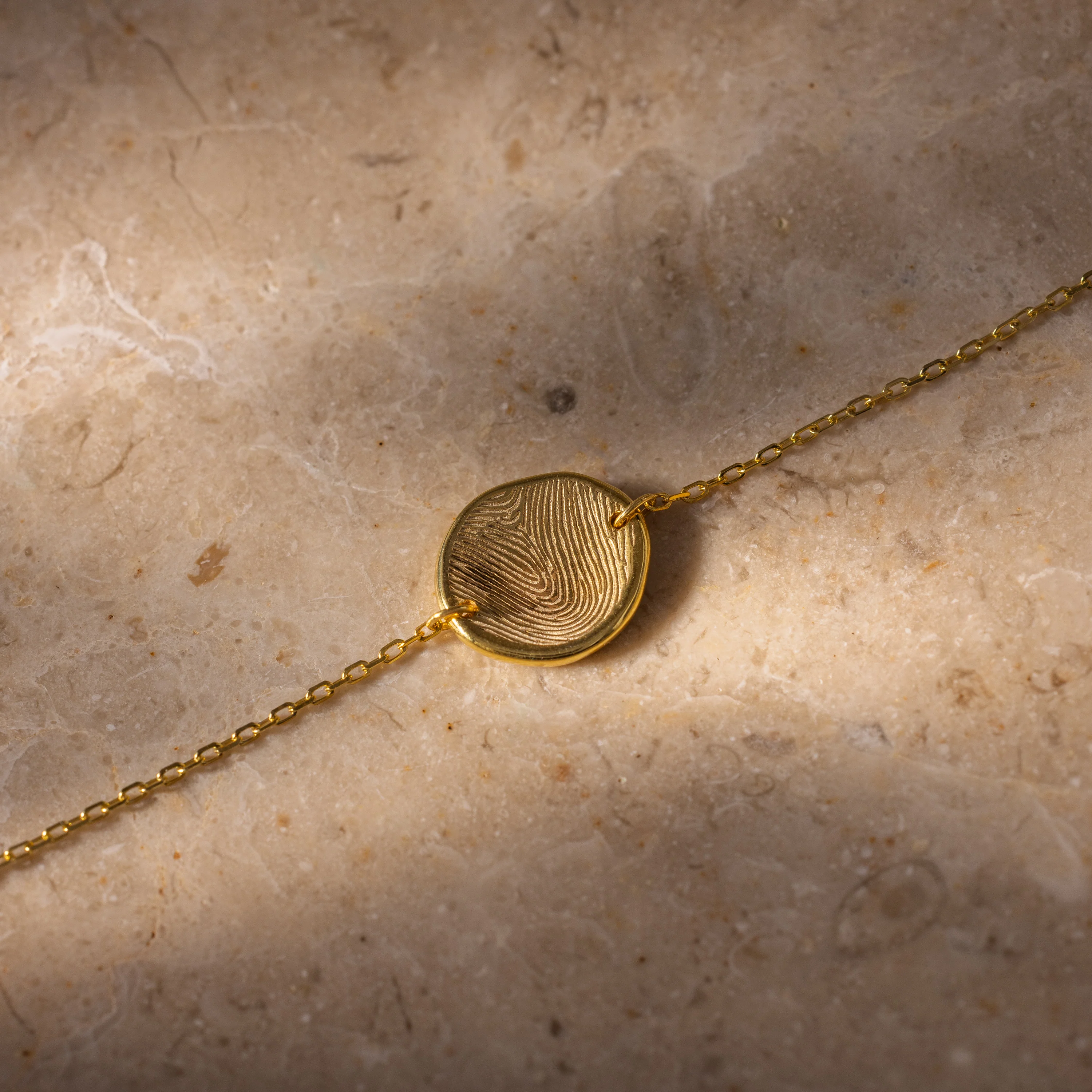 Dainty Organic Fingerprint Bracelet - Image 8