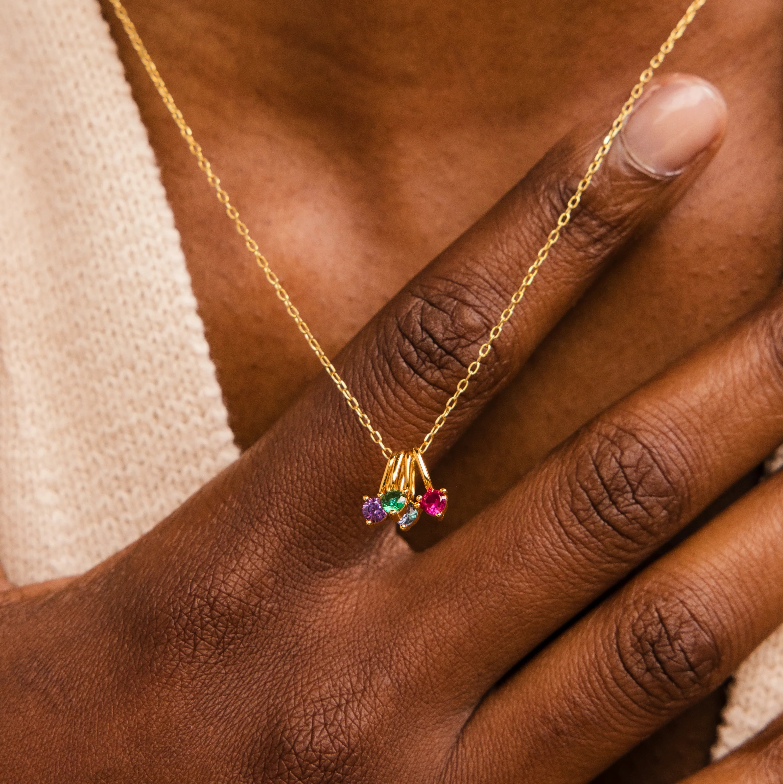 Dainty Emerald Charm - Image 6