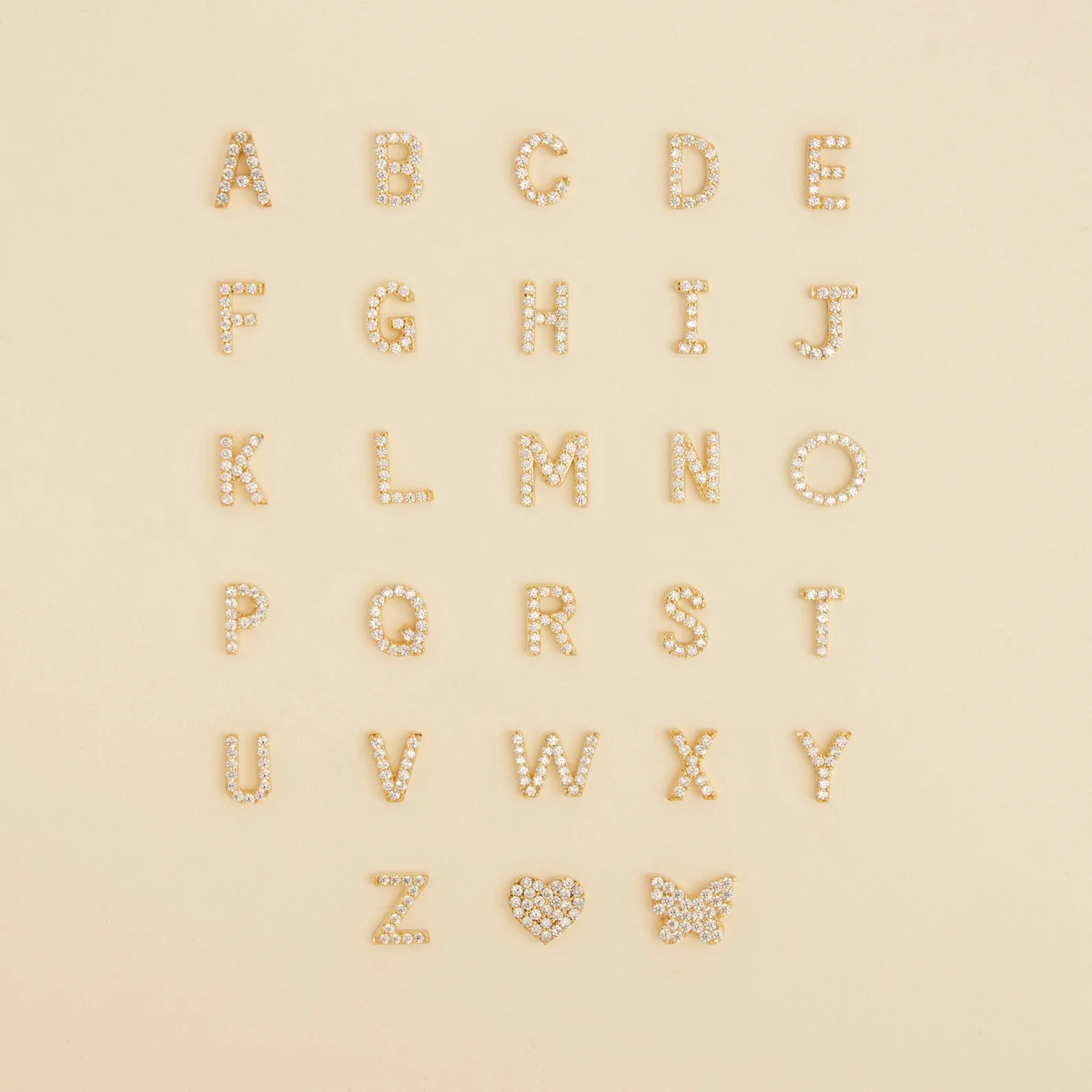 Dangling Pave Initial Necklace - Image 6