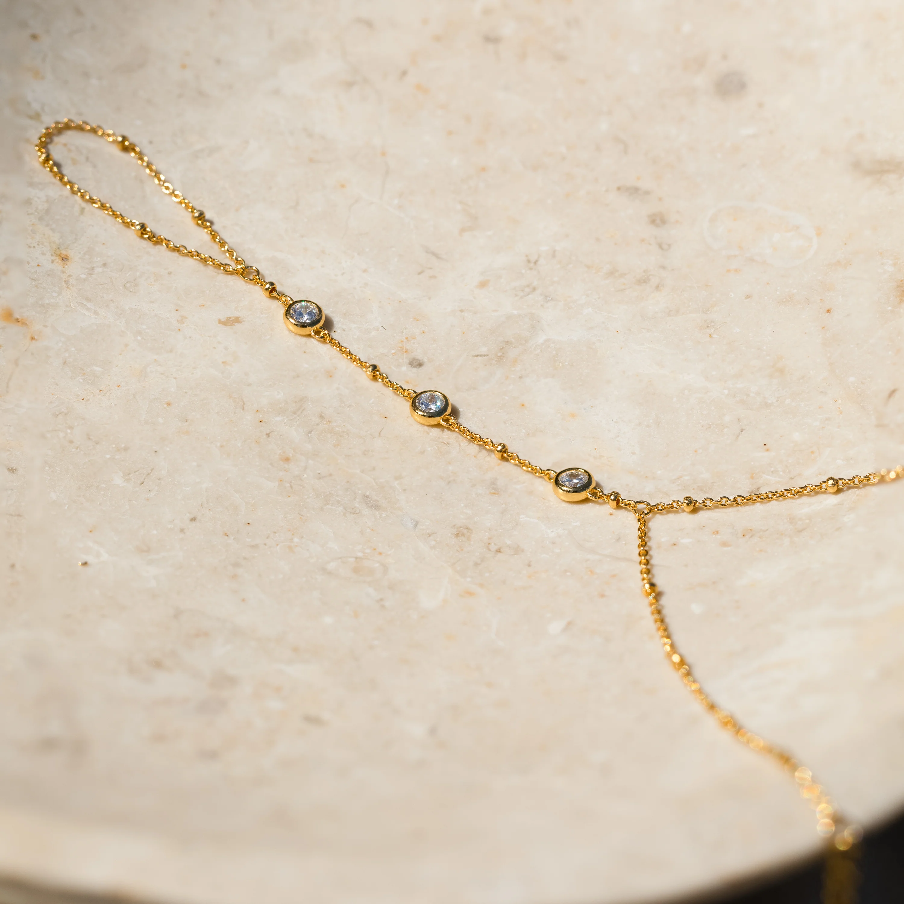 Diamond Bezel Hand Chain - Image 2