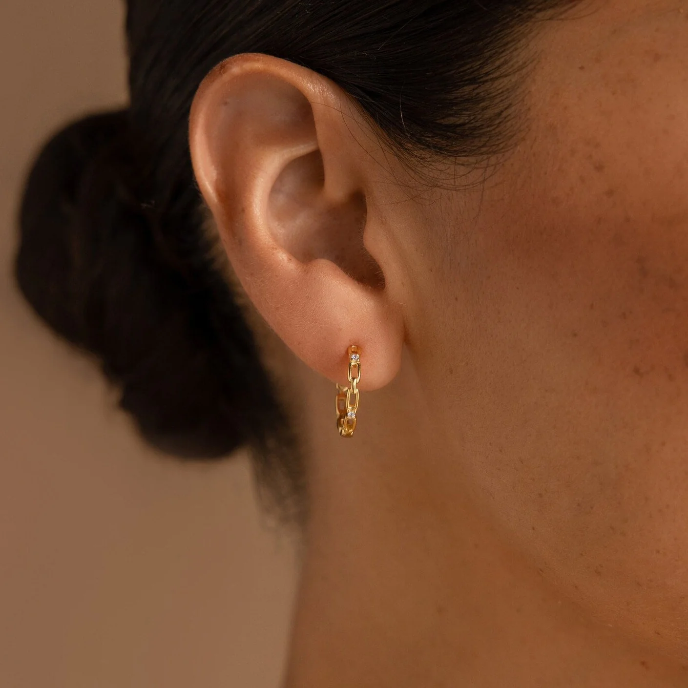 Diamond Link Hoops - Image 2