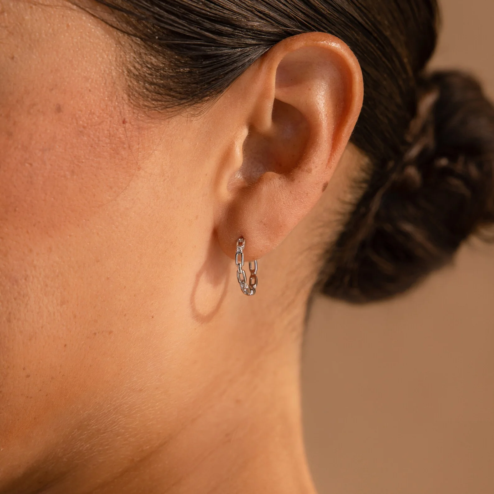 Diamond Link Hoops - Image 8