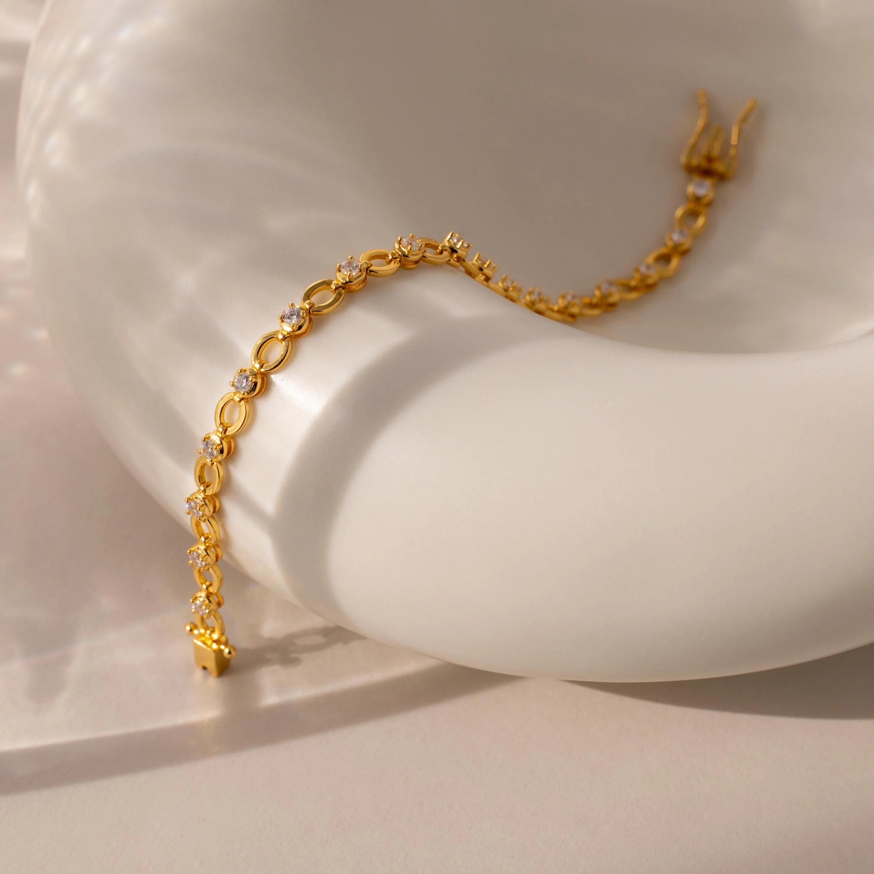 Diamond Chain Tennis Bracelet - Image 5