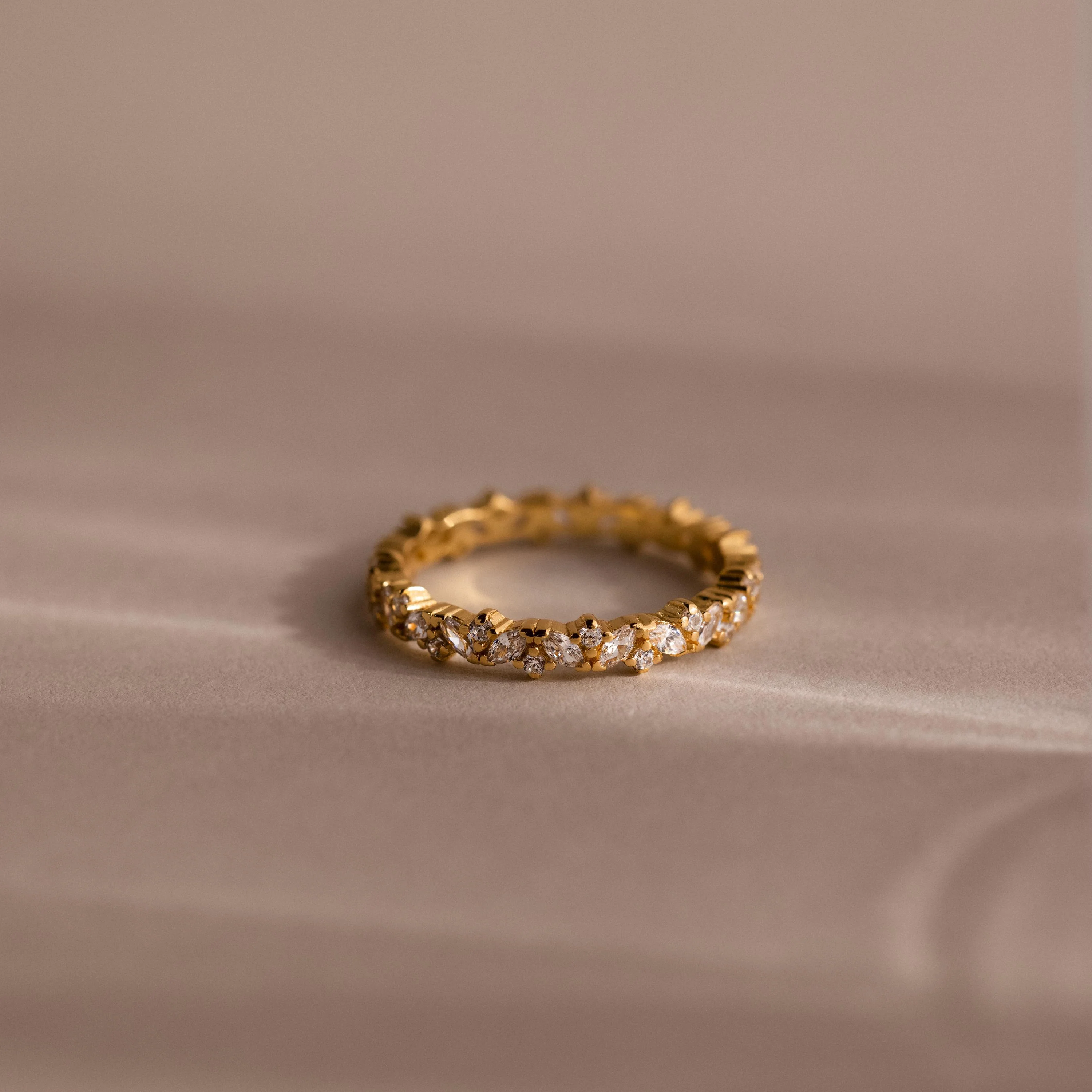 Diamond Cluster Eternity Ring