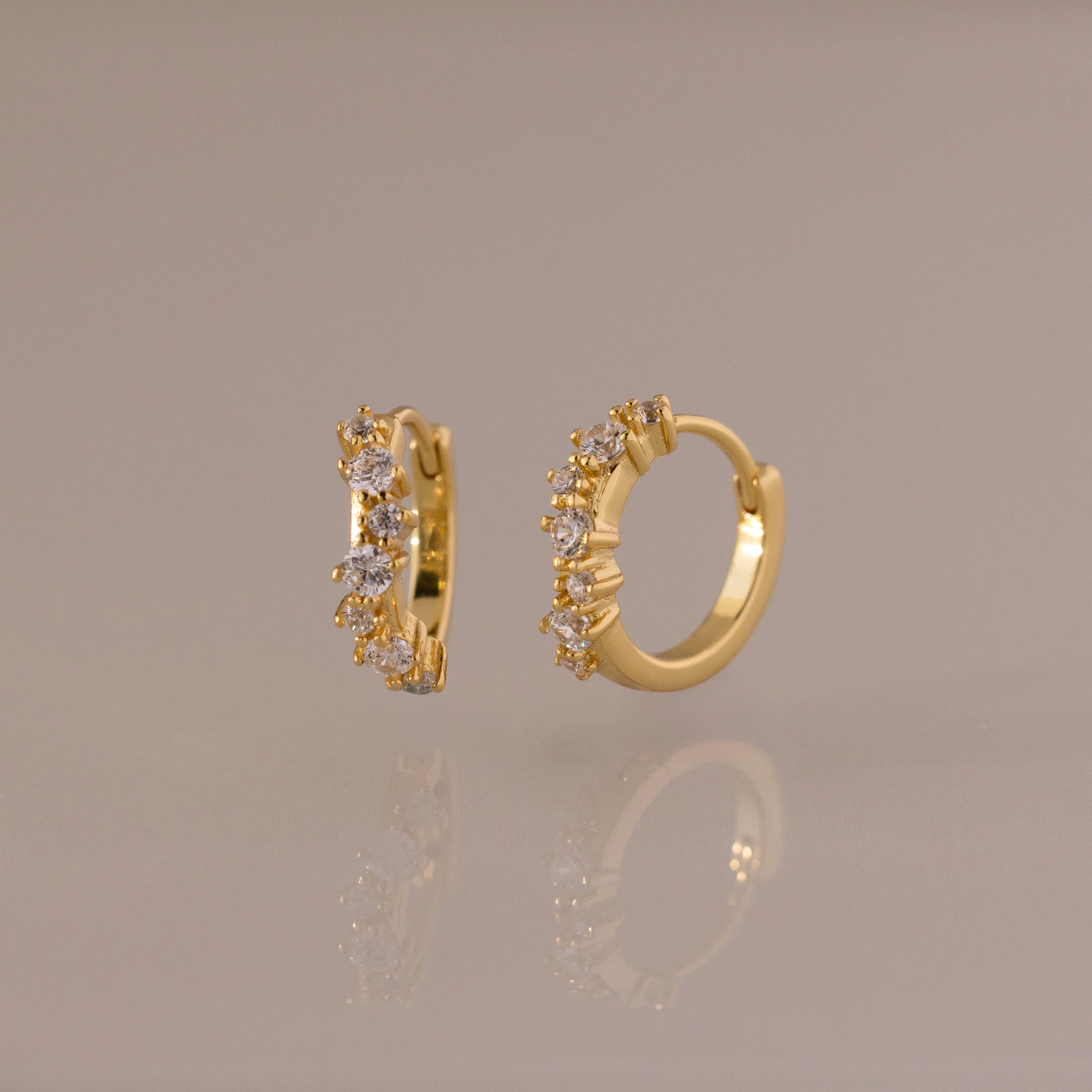 Diamond Cluster Hoops
