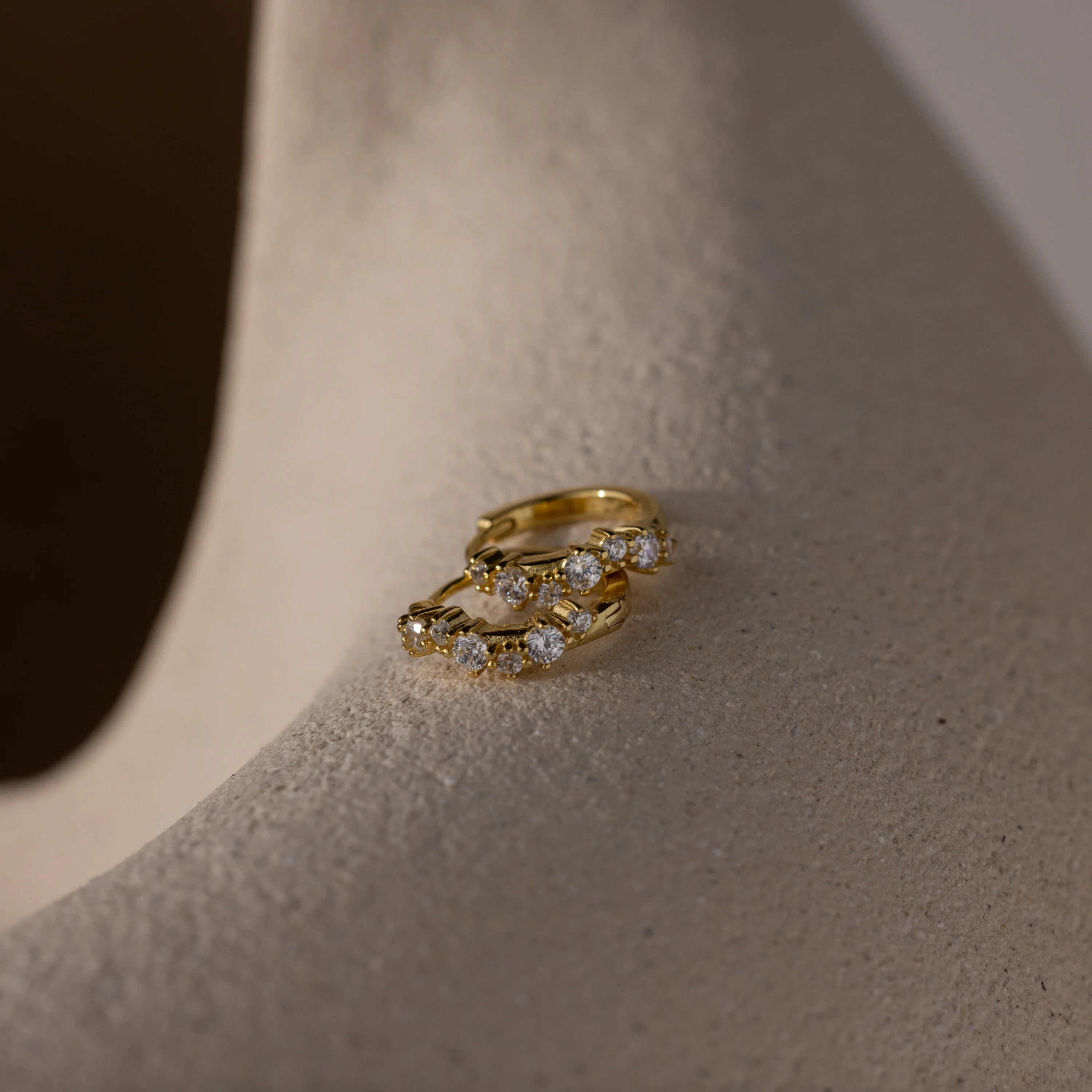 Diamond Cluster Hoops - Image 5