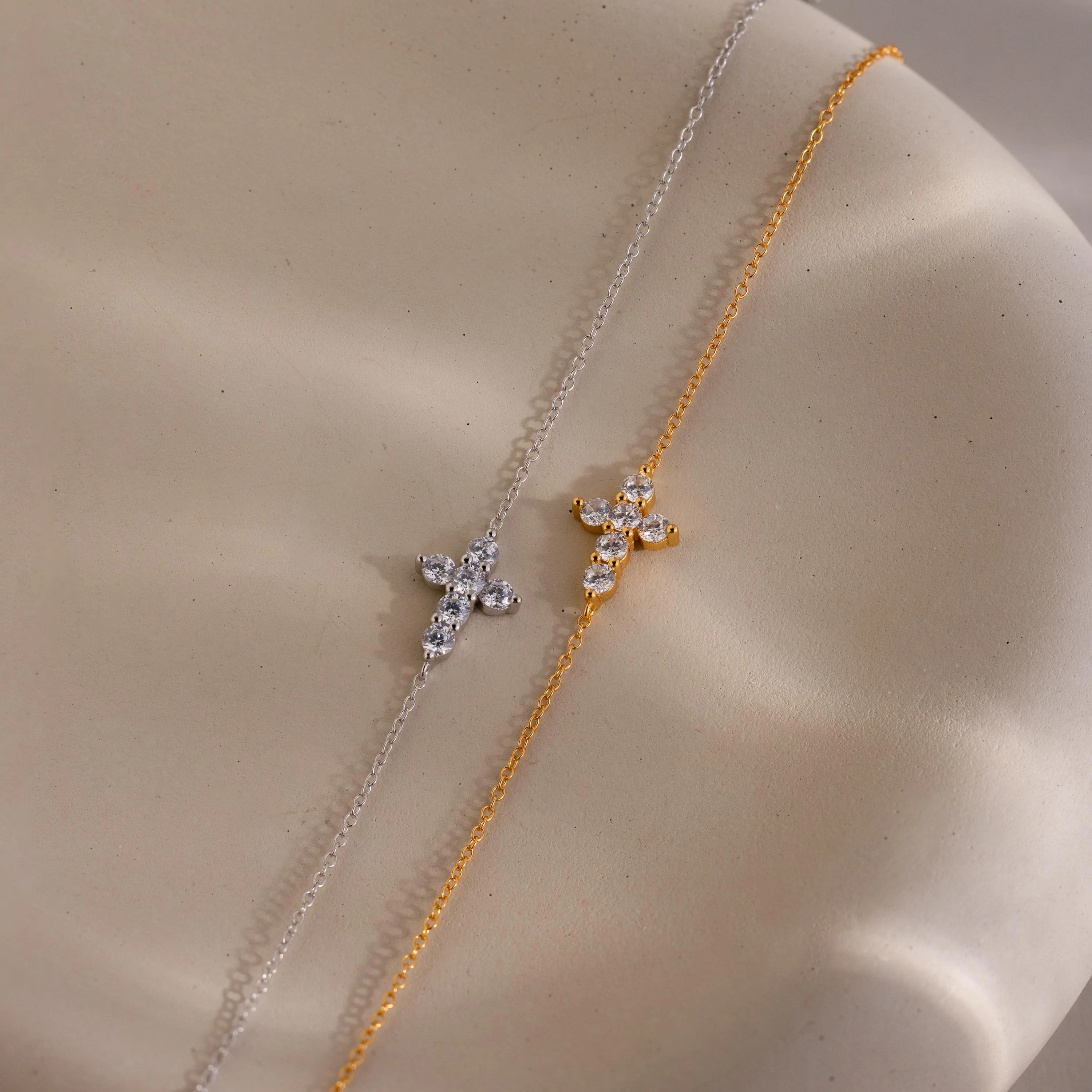 Diamond Cross Bracelet - Image 3