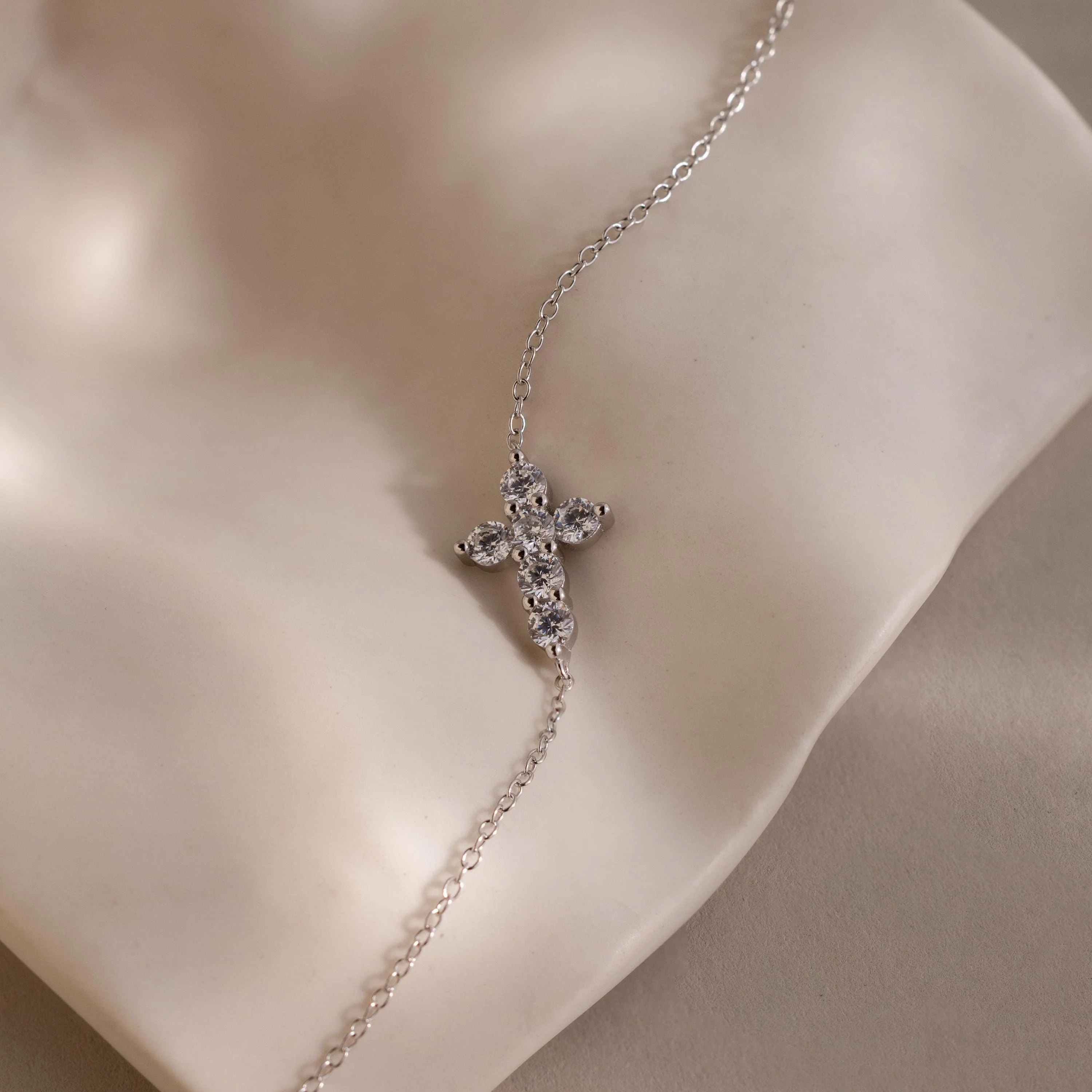 Diamond Cross Bracelet - Image 5