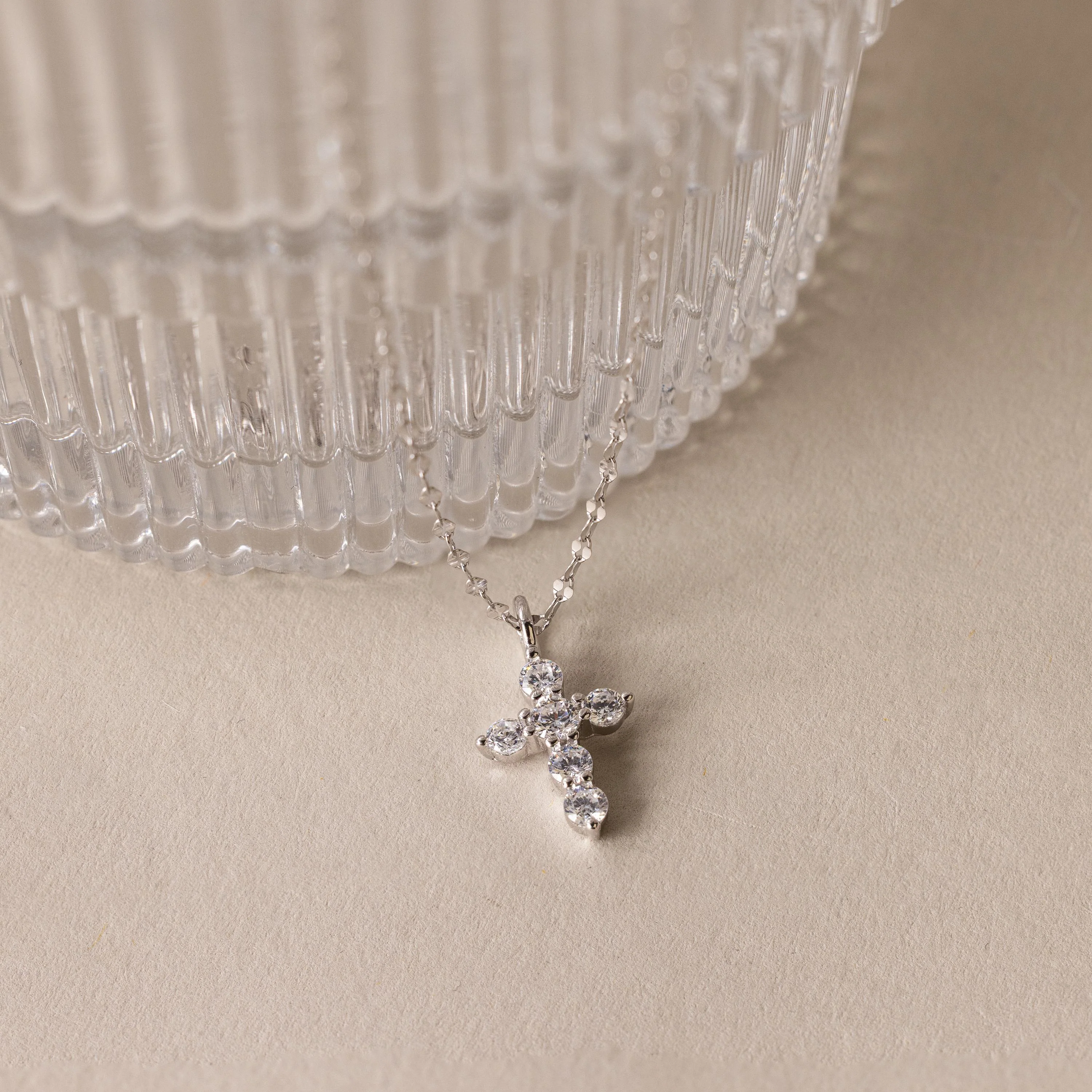 Diamond Cross Necklace - Image 5