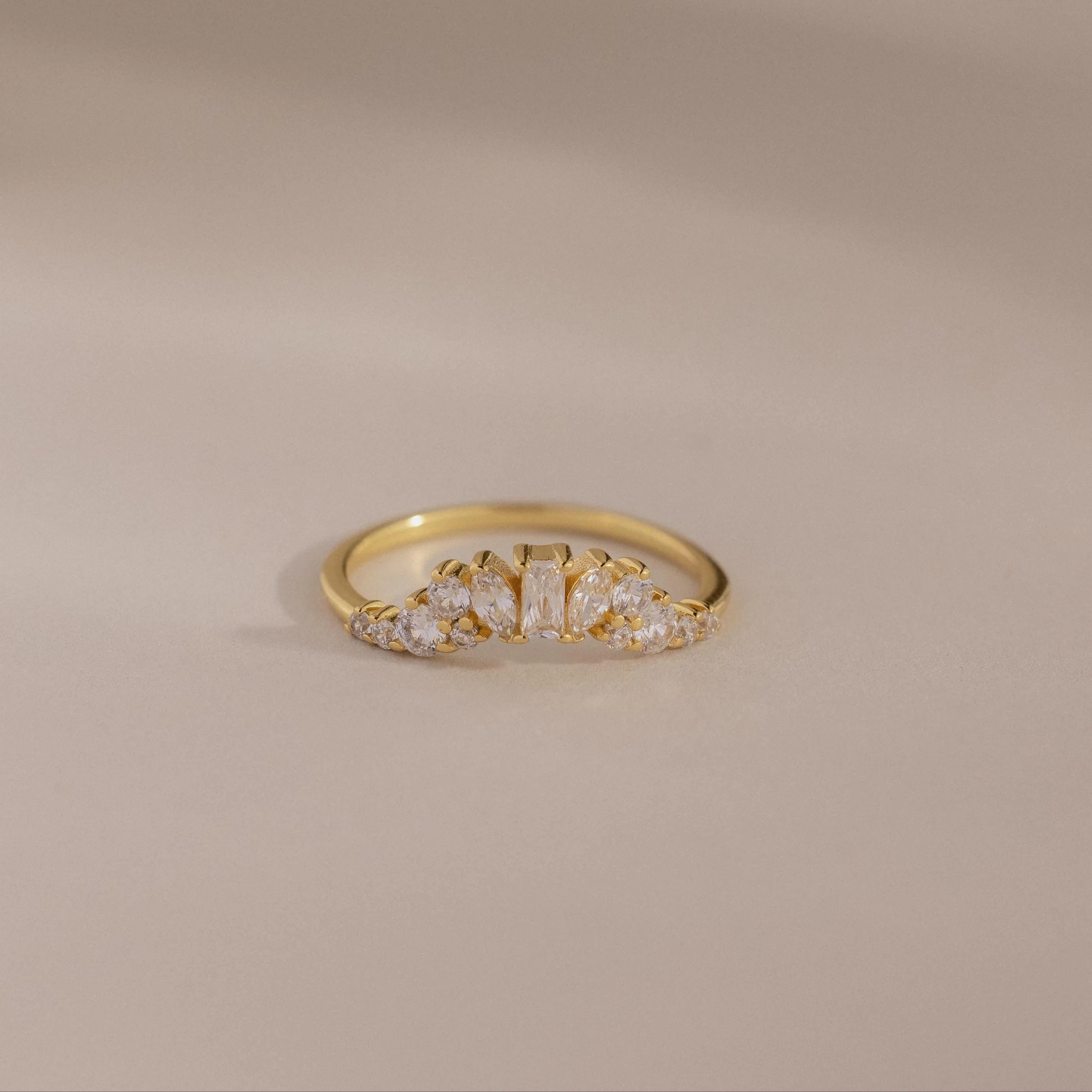 Diamond Curve Cluster Ring - Image 5