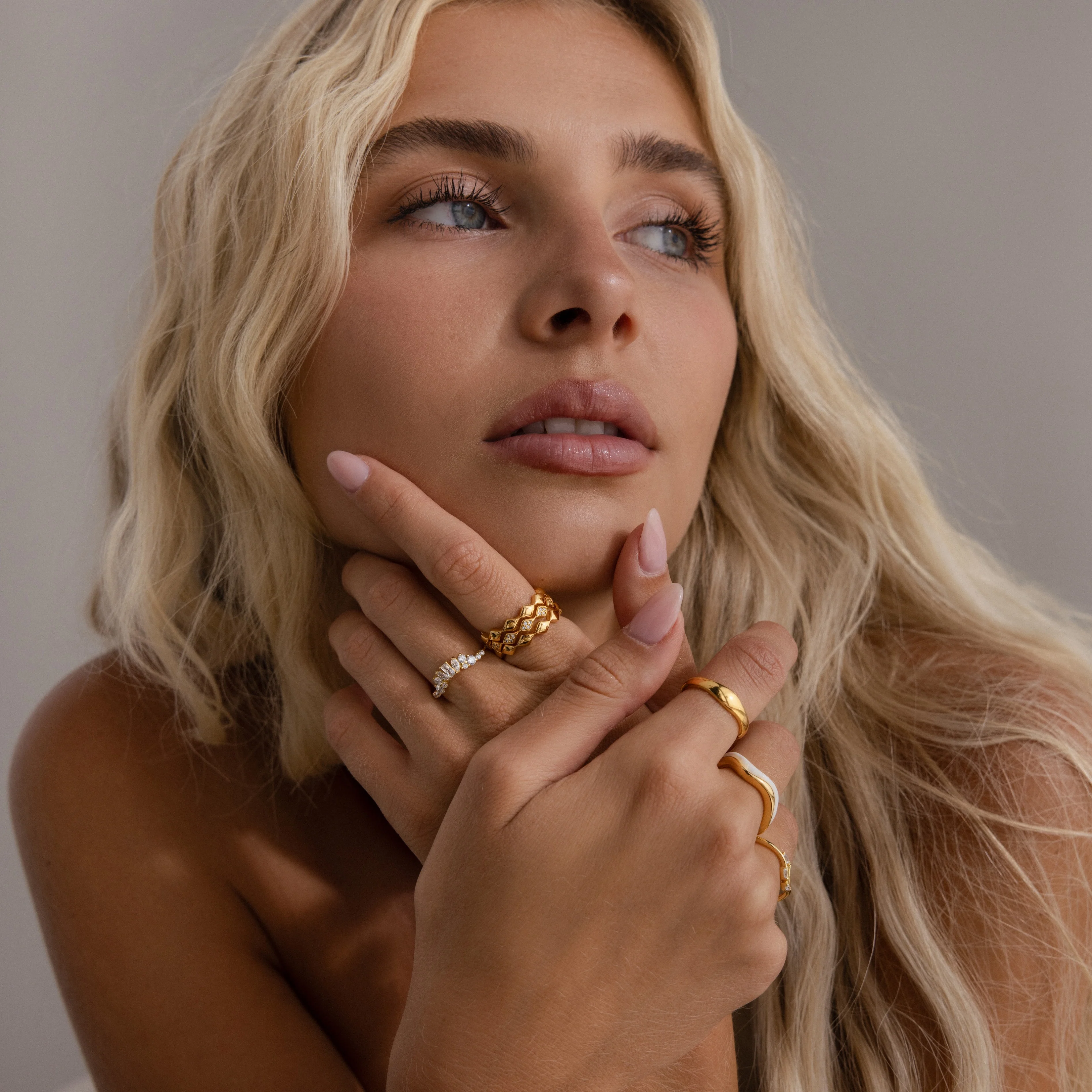 Diamond Curve Cluster Ring - Image 8