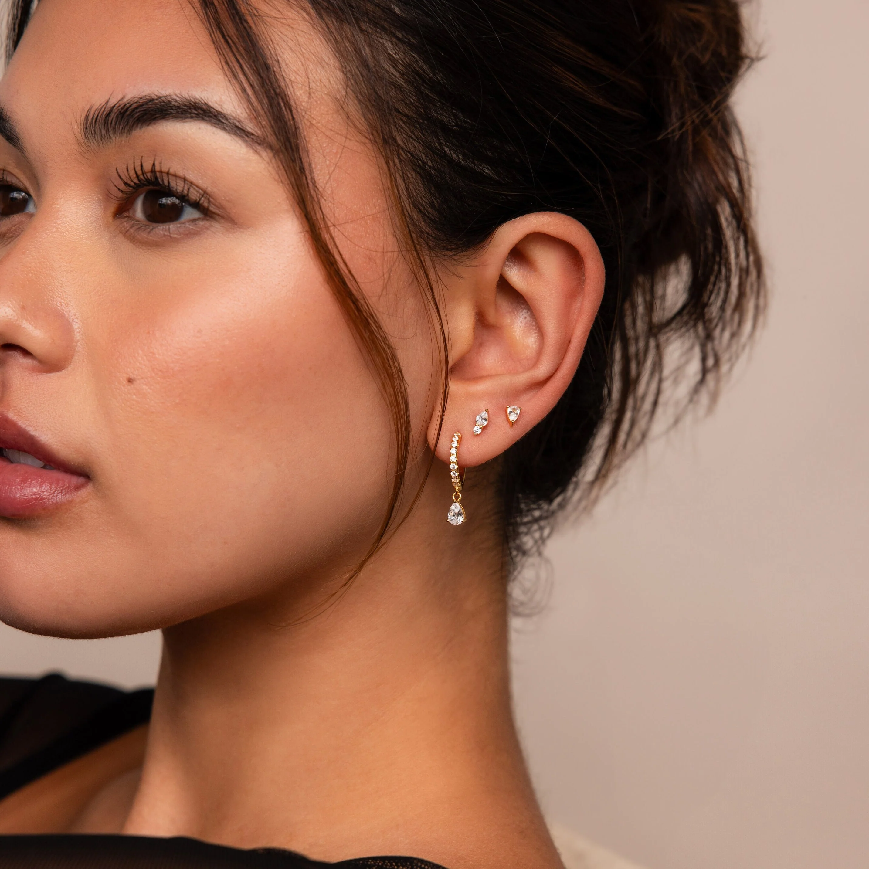 Diamond Drop Earrings Set - Image 8