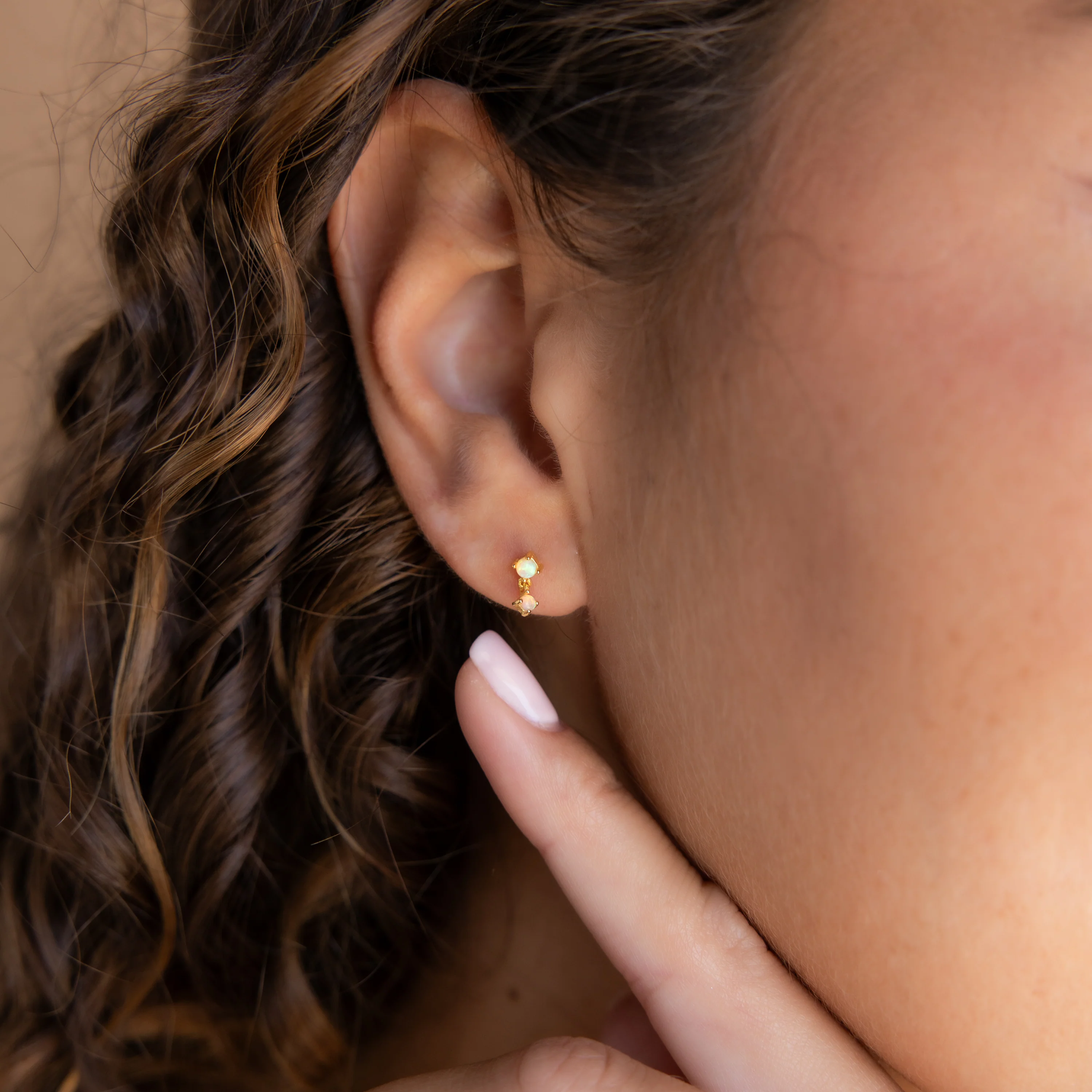 Diamond Drop Studs - Image 2