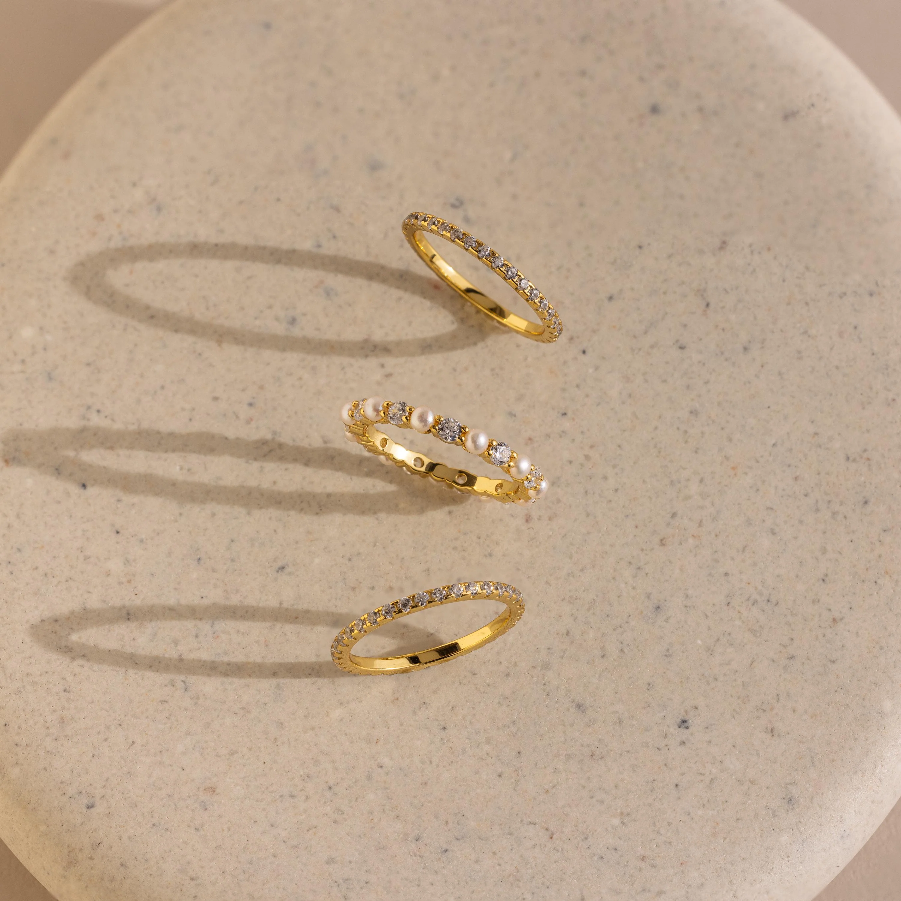 Diamond Eternity Ring Set - Image 7