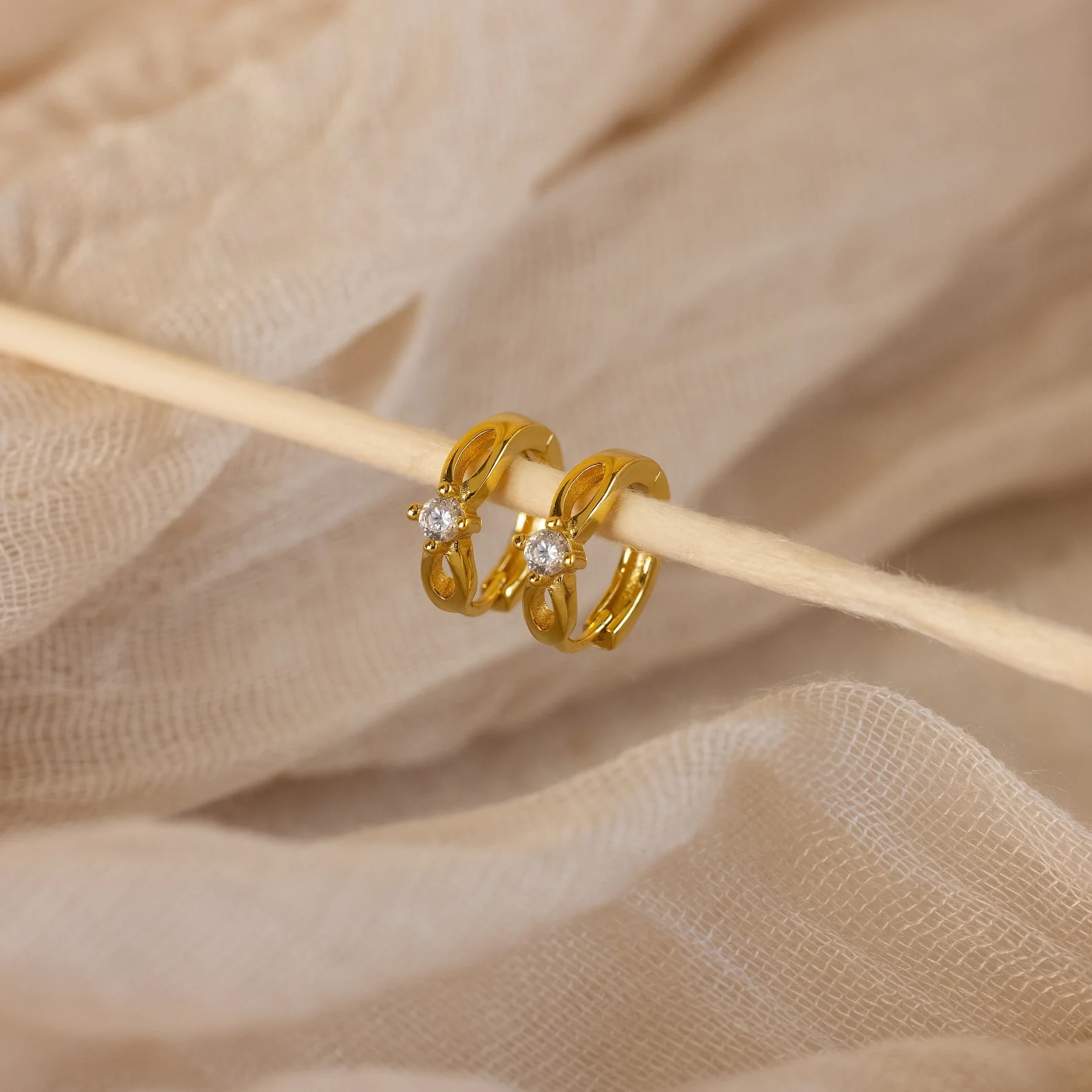 Diamond Infinity Hoops - Image 2