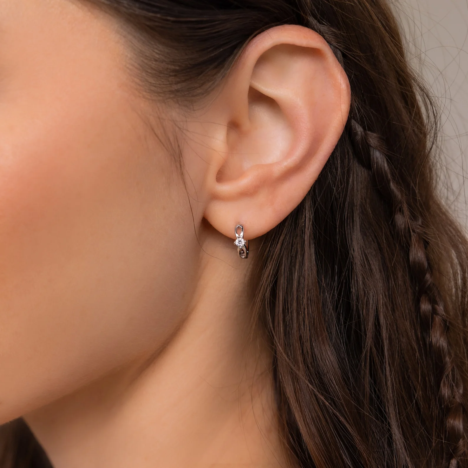 Diamond Infinity Hoops - Image 4