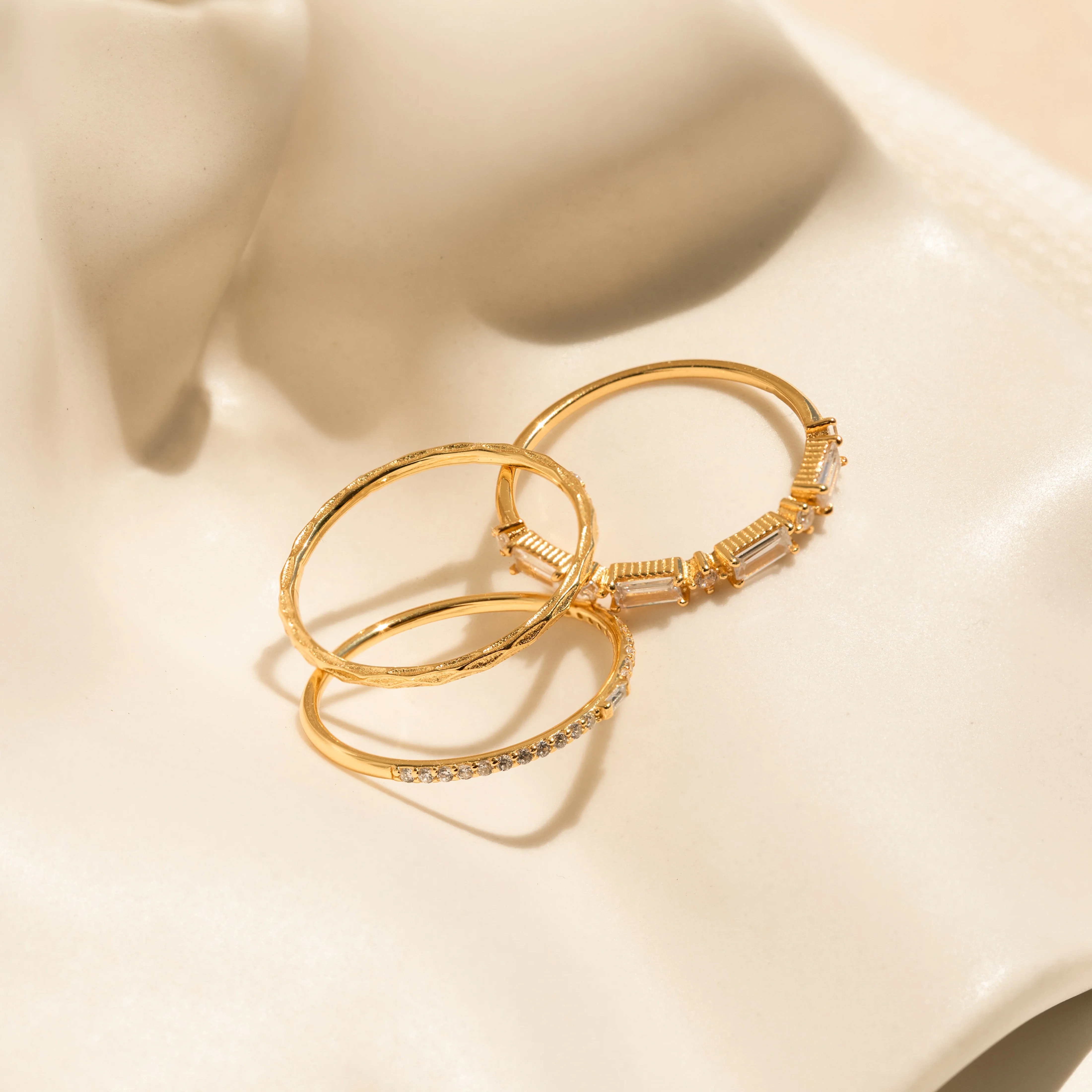 Diamond Stacking Ring Set - Image 7