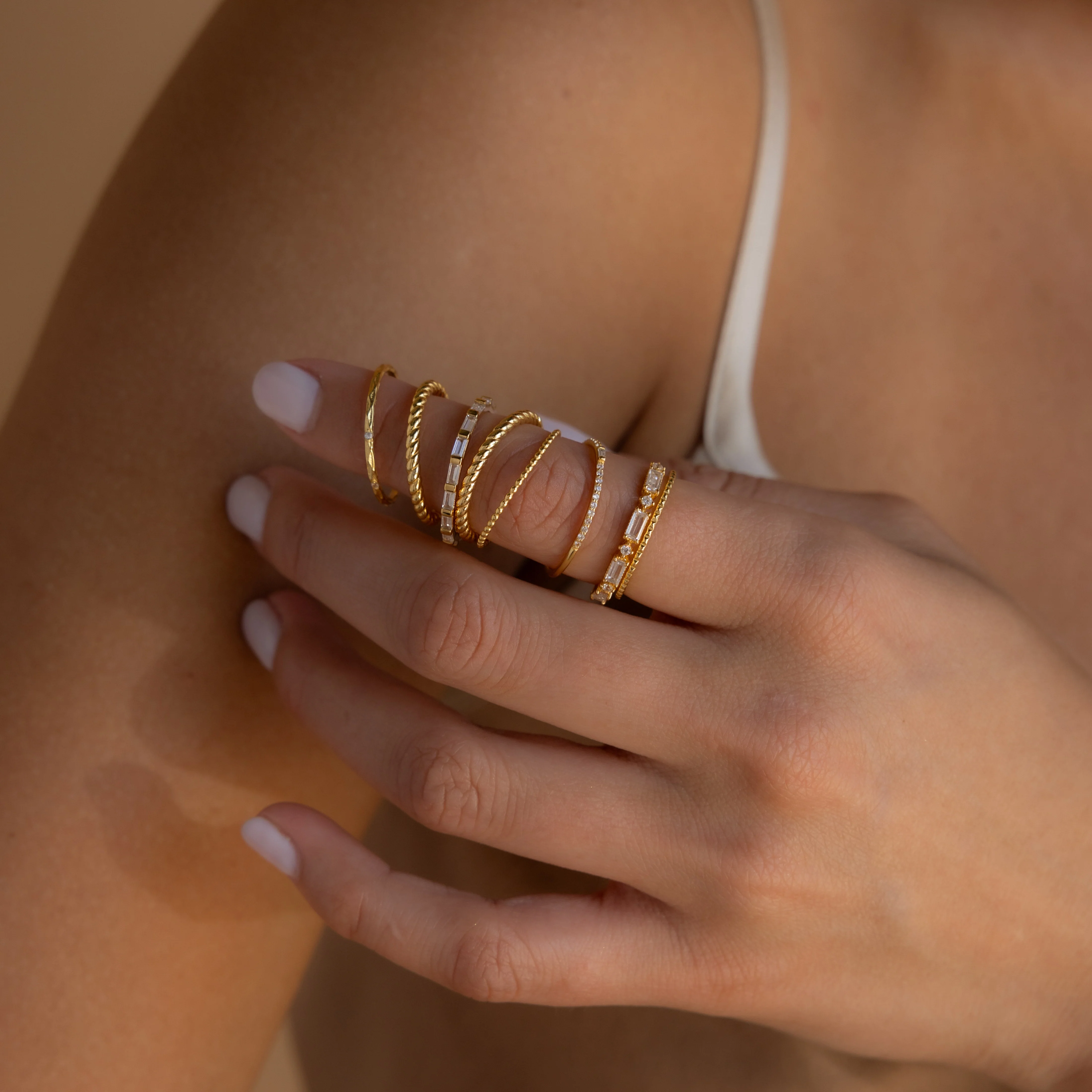 Diamond Stacking Ring Set - Image 8