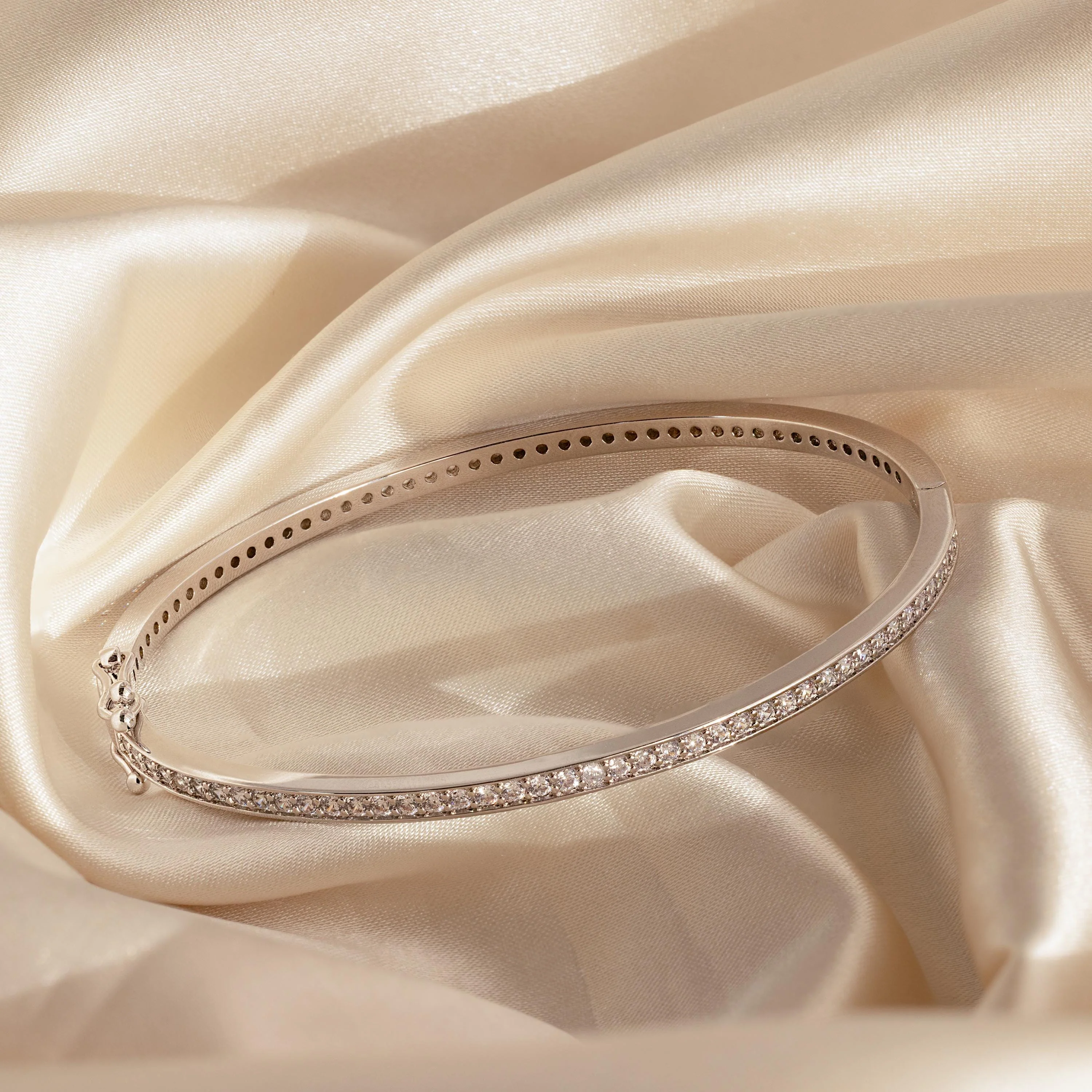 Diamond Tennis Bangle - Image 5
