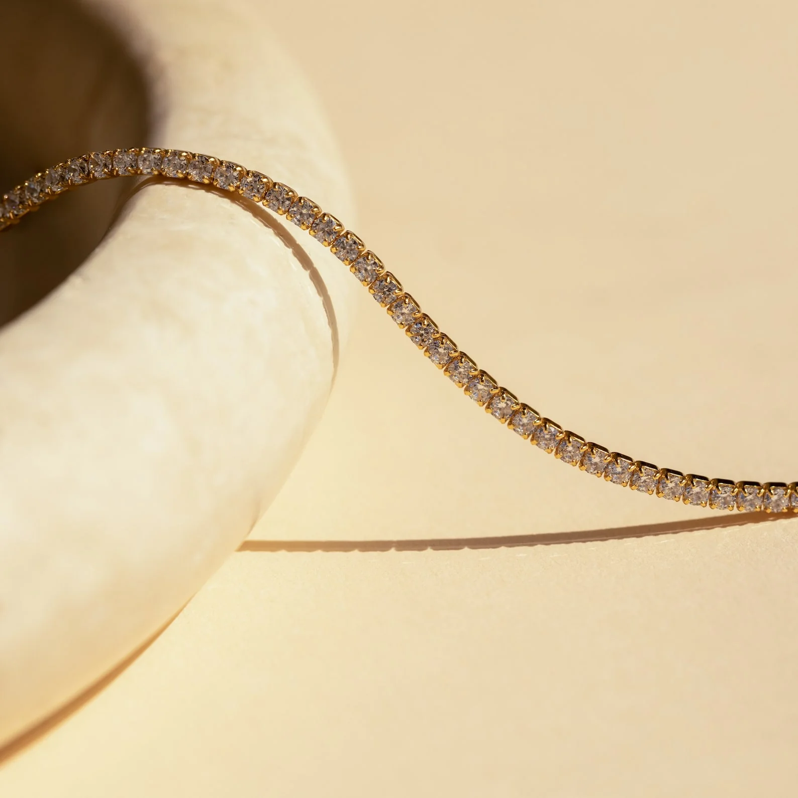 Diamond Tennis Choker Necklace in 18K Gold - Image 5