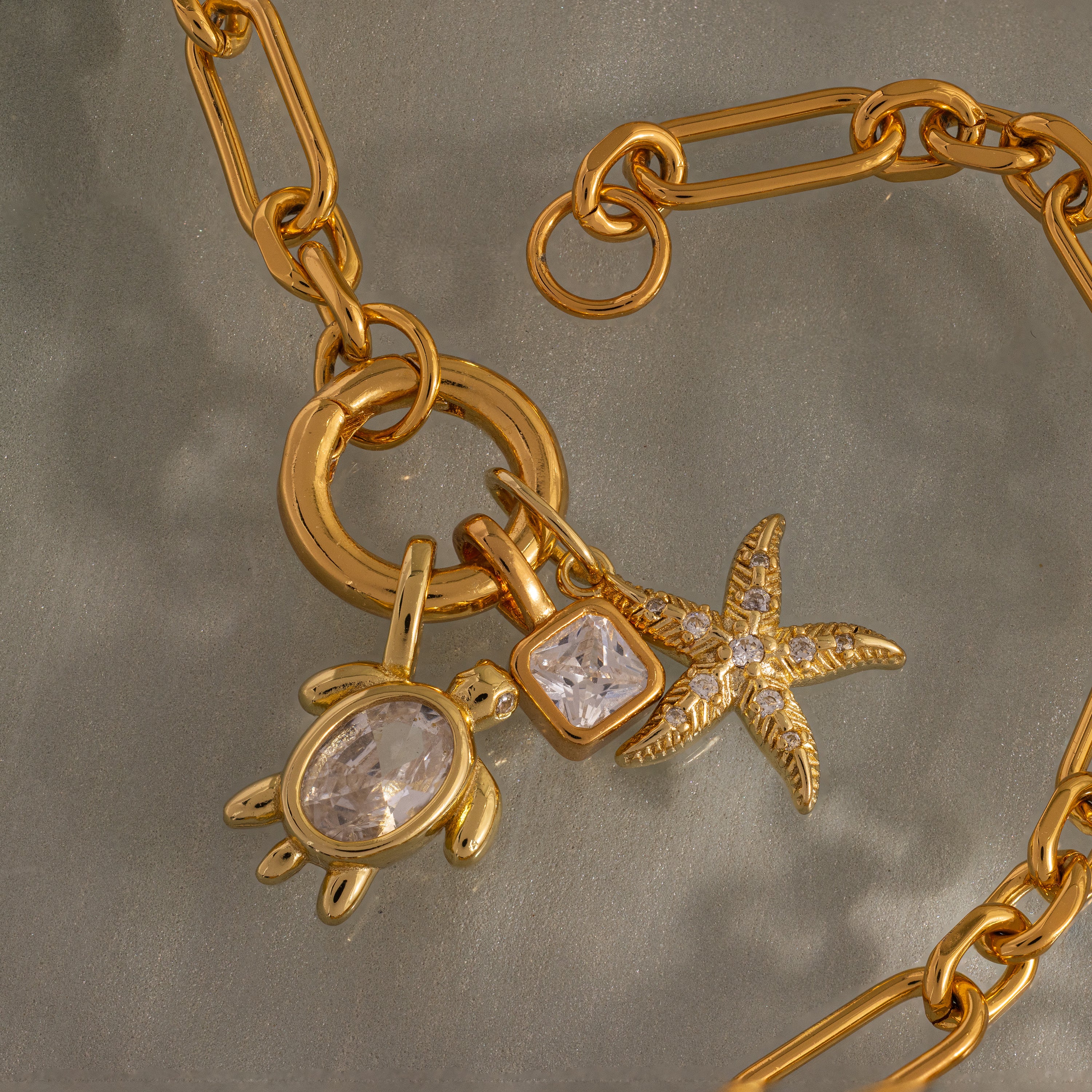 Diamond Turtle Charm in 18K Gold - Image 7