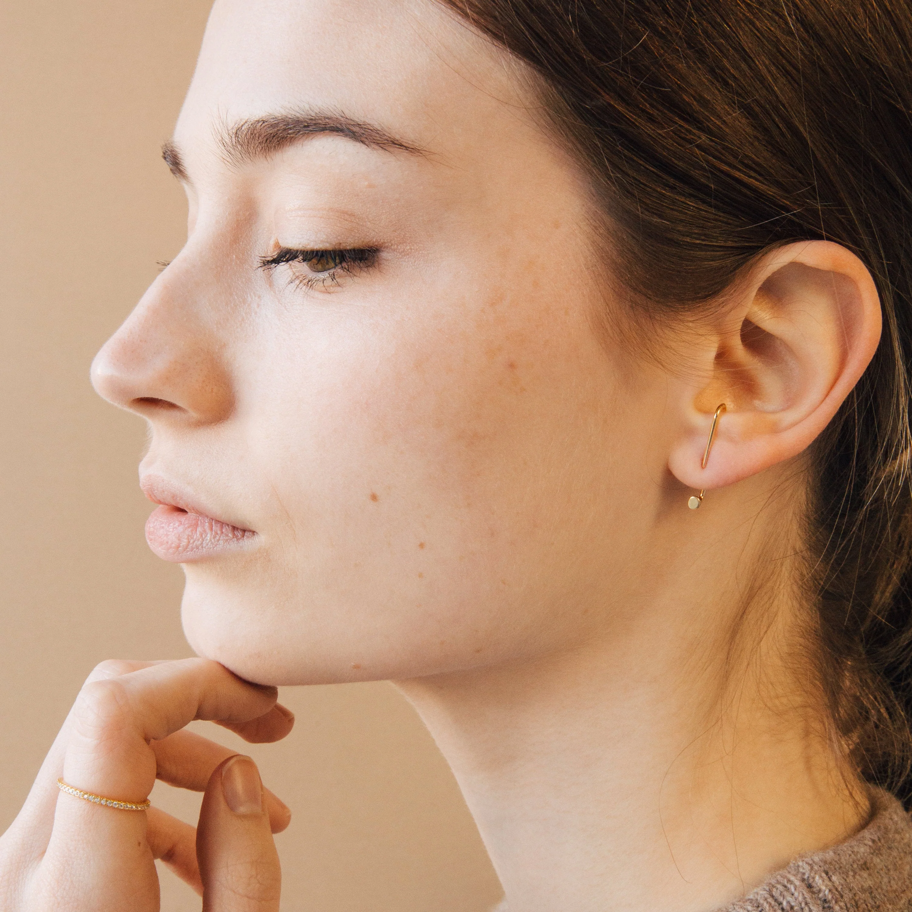 Dot Ear Jackets in 18K Gold - Image 3