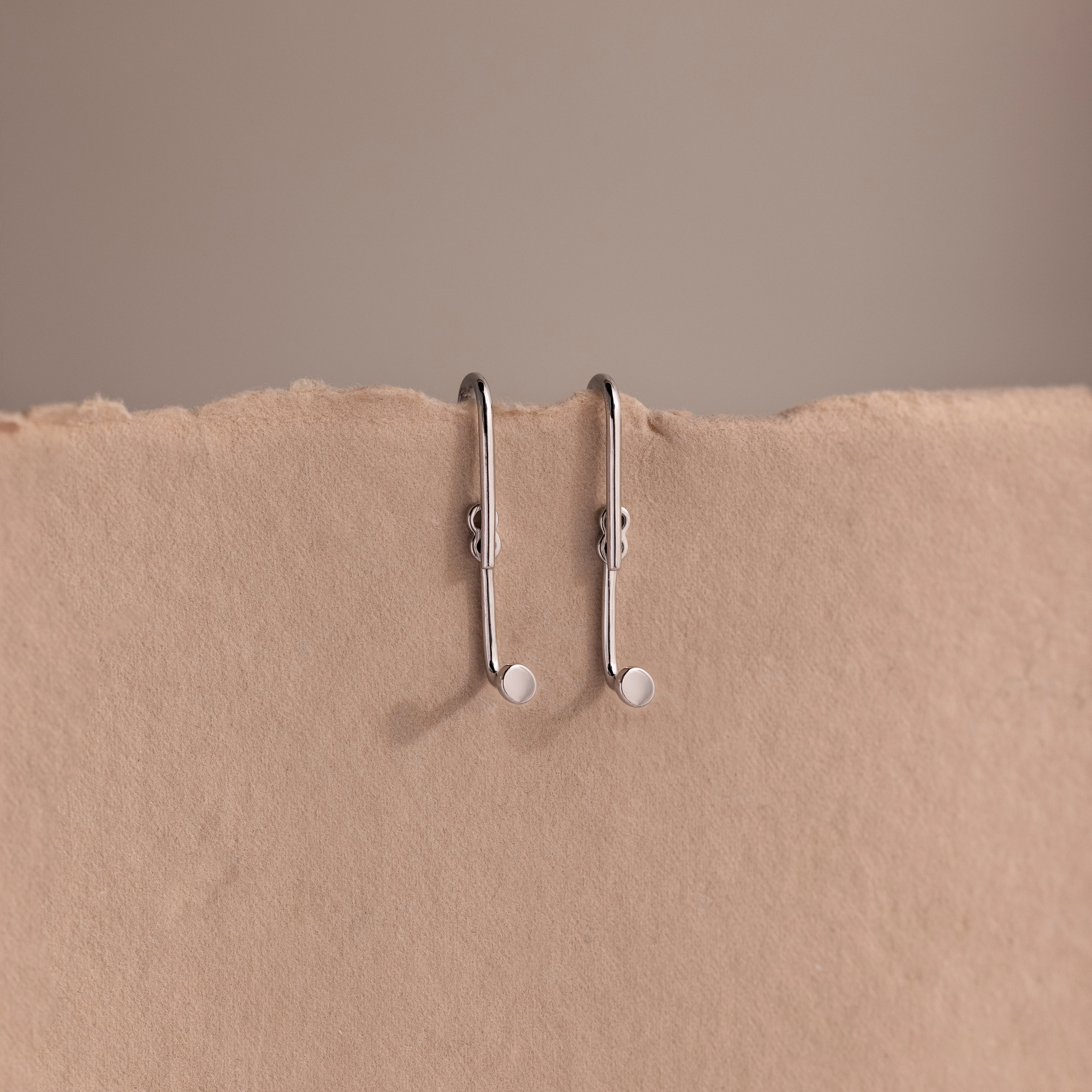 Dot Ear Jackets in Silver - Image 4