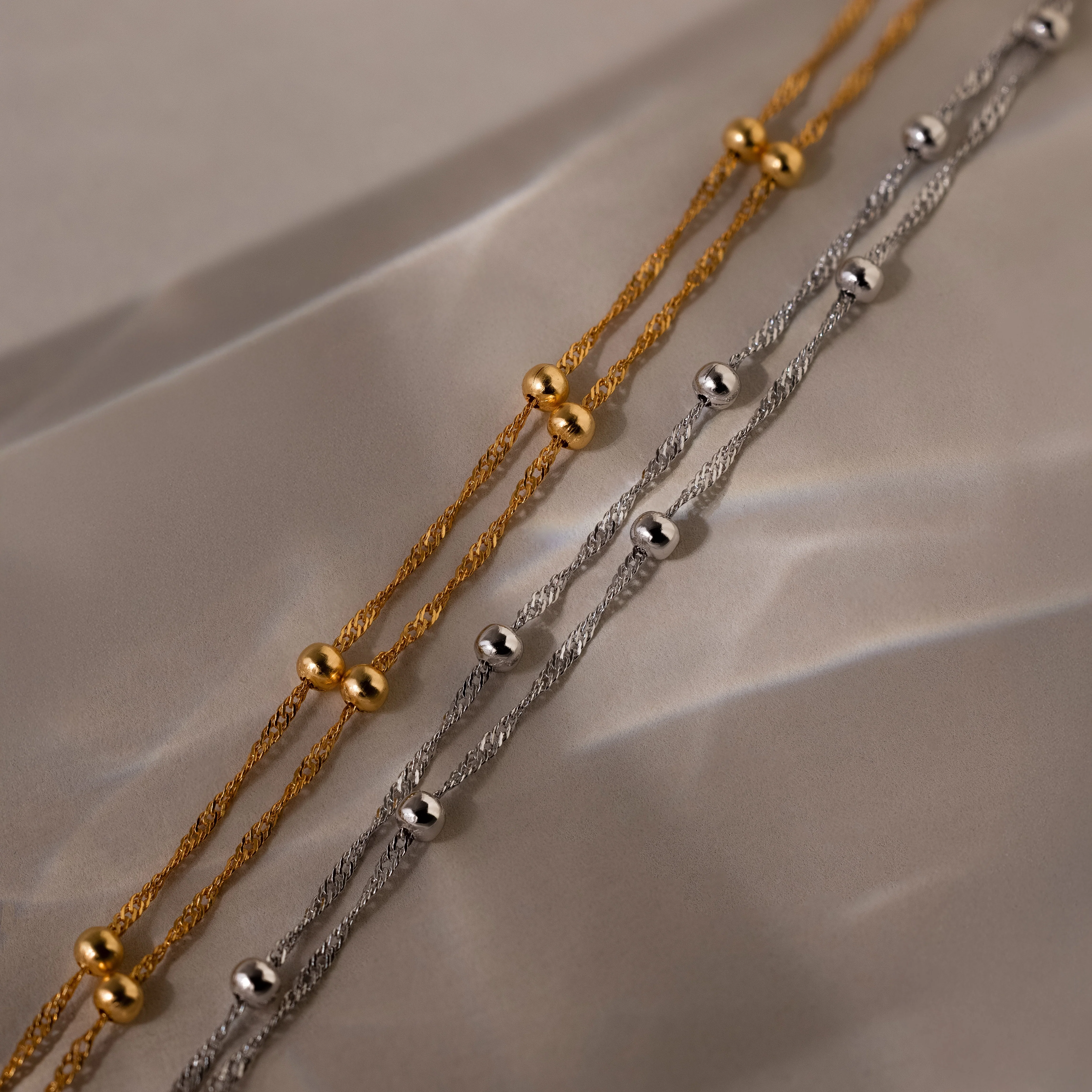 Duo Bead Chain Bracelet - Image 3