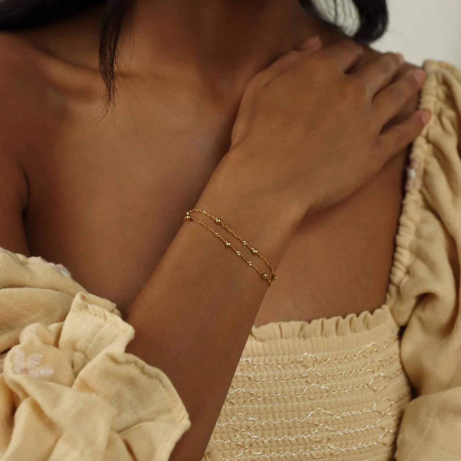 Duo Bead Chain Bracelet - Image 6
